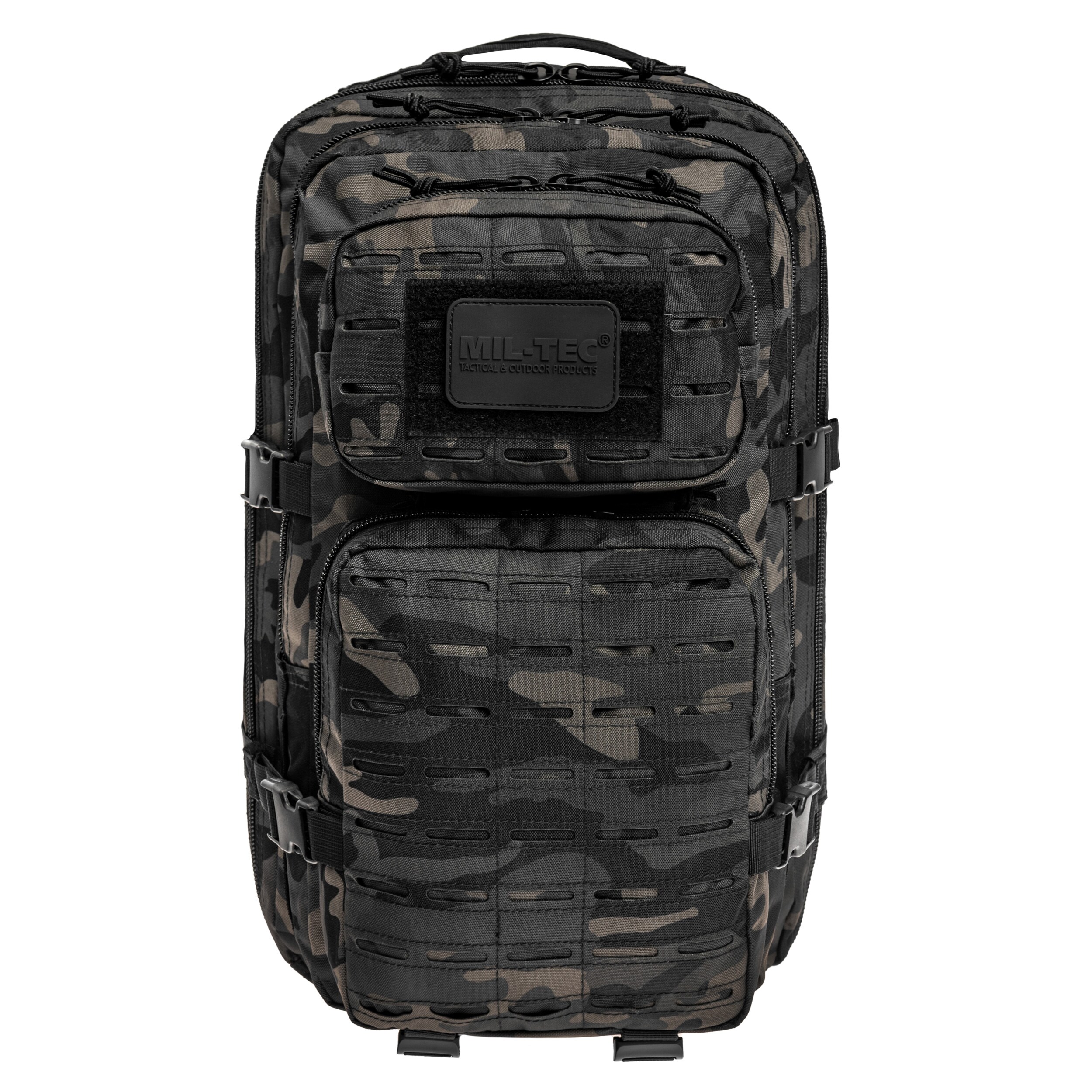 Mil-Tec - Assault Pack Laser Cut -  Taktischer Rucksack 36 l - Large - Dark Camo