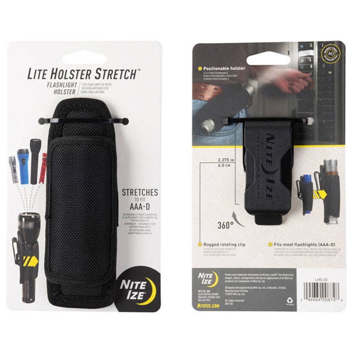 Nite Ize - Lite Holster Stretch LHS-03 - Taschenlampe-Hülle Black