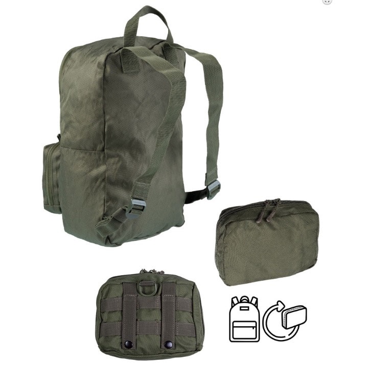 Mil-Tec US Ultra Compact Assault - Rucksack 15 l - ranger green