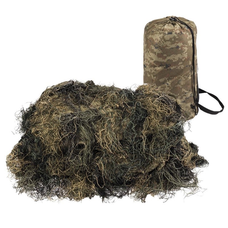 Mil-Tec - Ghillie Cover Anti Fire - Tarnnetz 300 x 200 cm - Woodland