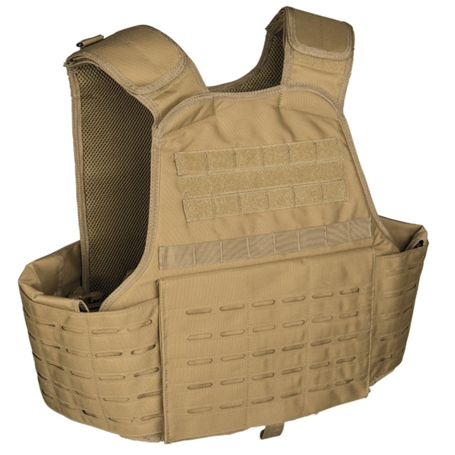 Mil-Tec - Laser Cut Carrier Vest - Taktische Weste - Coyote