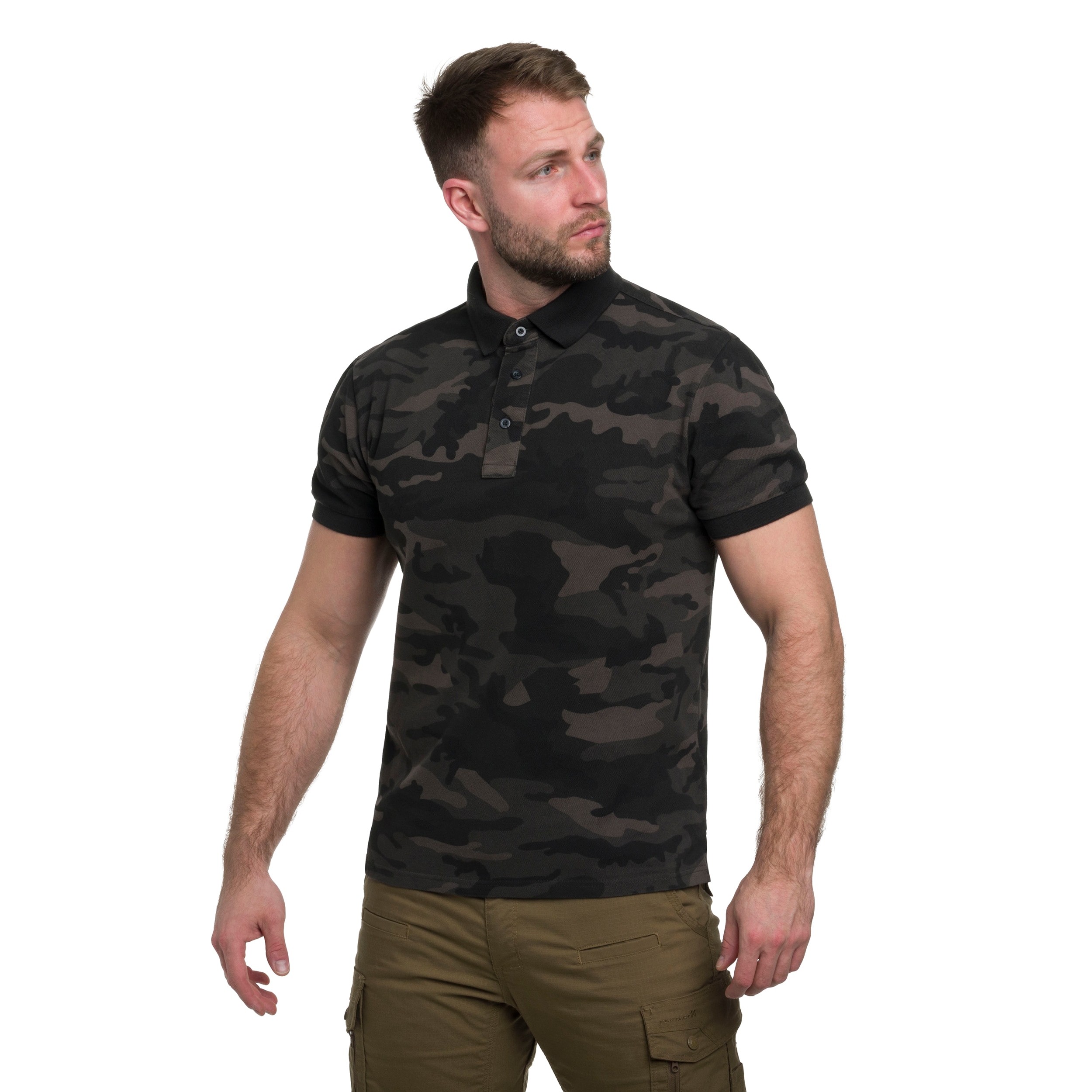 Mil-Tec - Prewash - Poloshirt - Dark Camo