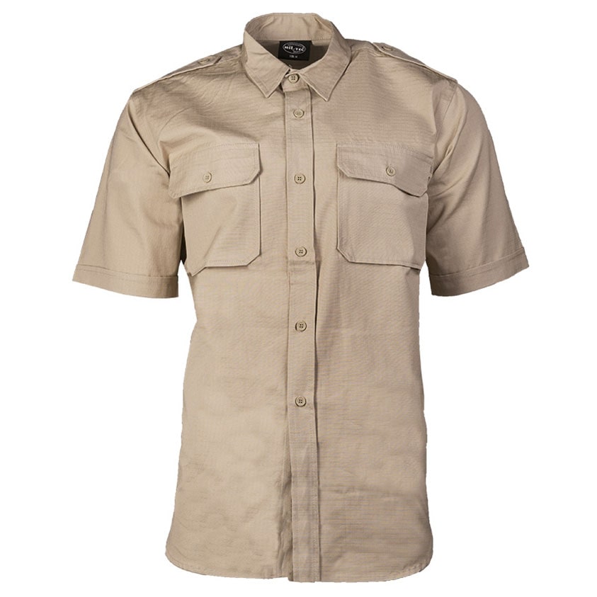Mil-Tec - Tropical Rip-Stop Hemd - Khaki