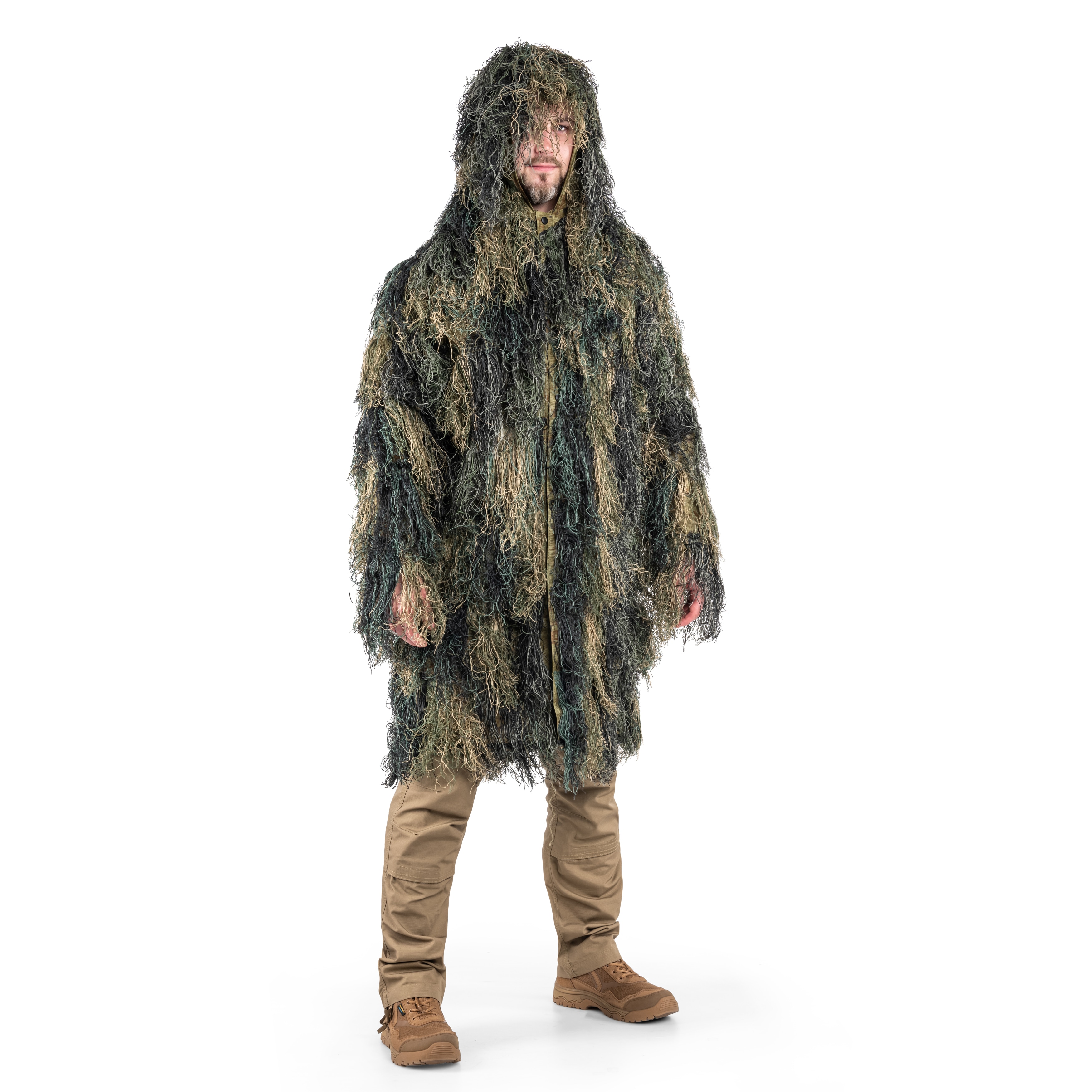 Mil-Tec - Parka Ghillie Anti Fire Pro - Tarnanzug - Woodland