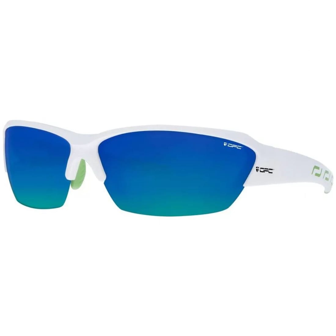 OPC - Extreme Stelvio - Polalisierte Sonnenbrille - White/Green Blue Revo