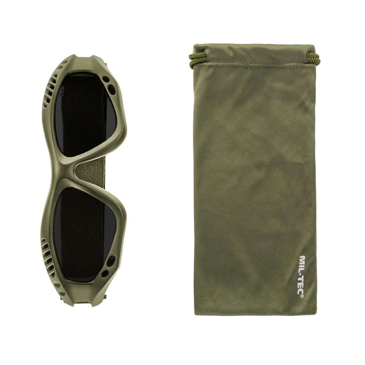 Mil-Tec -  Taktische Schutzbrille - Commando Goggles Air Pro - Smoke/Olive