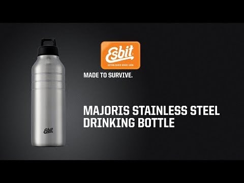 Esbit - Majoris Drinking Bottle Stahlflasche 0,68 l - Schwarz