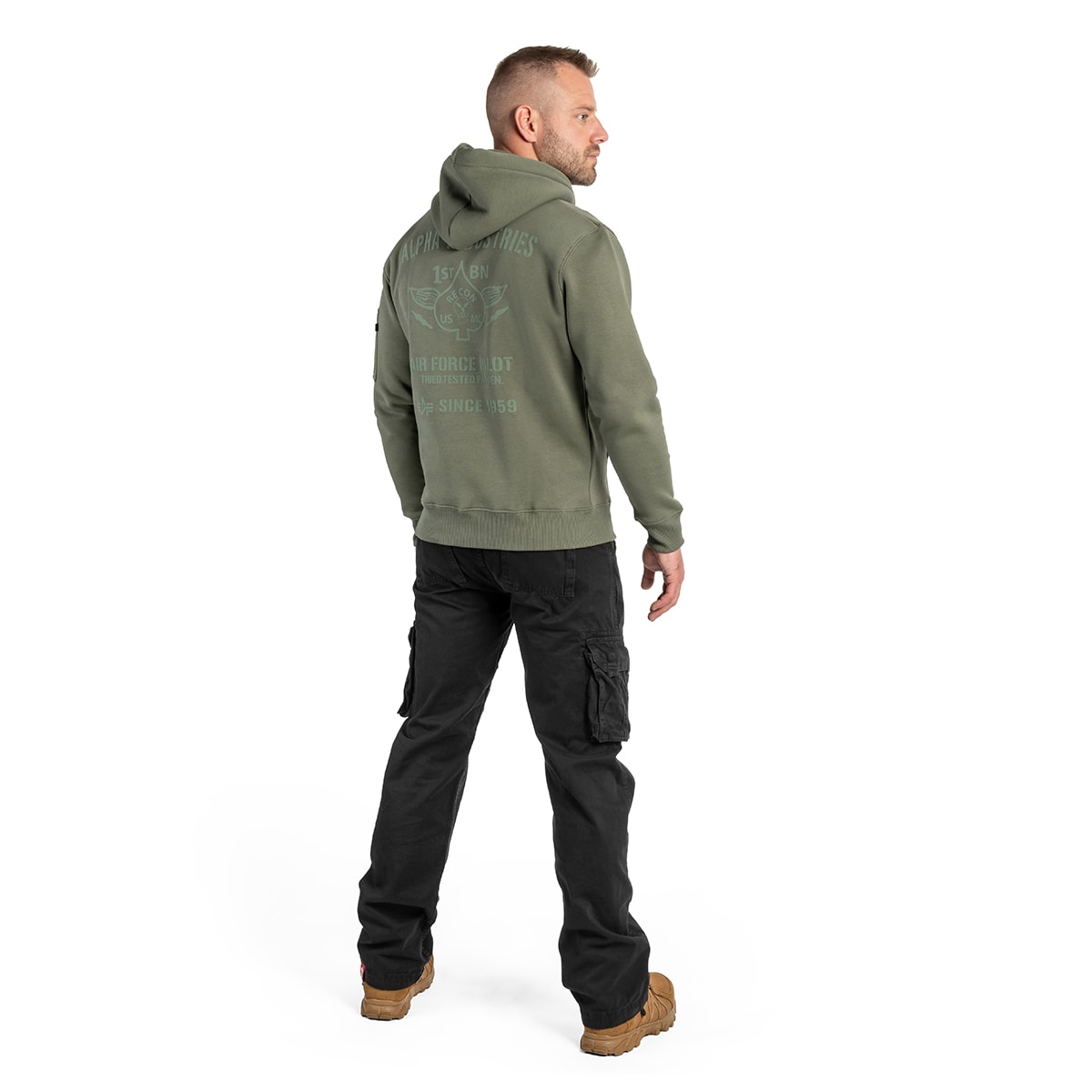 Alpha Industries - Air Force Hoody - Sweatshirt - Dark Olive