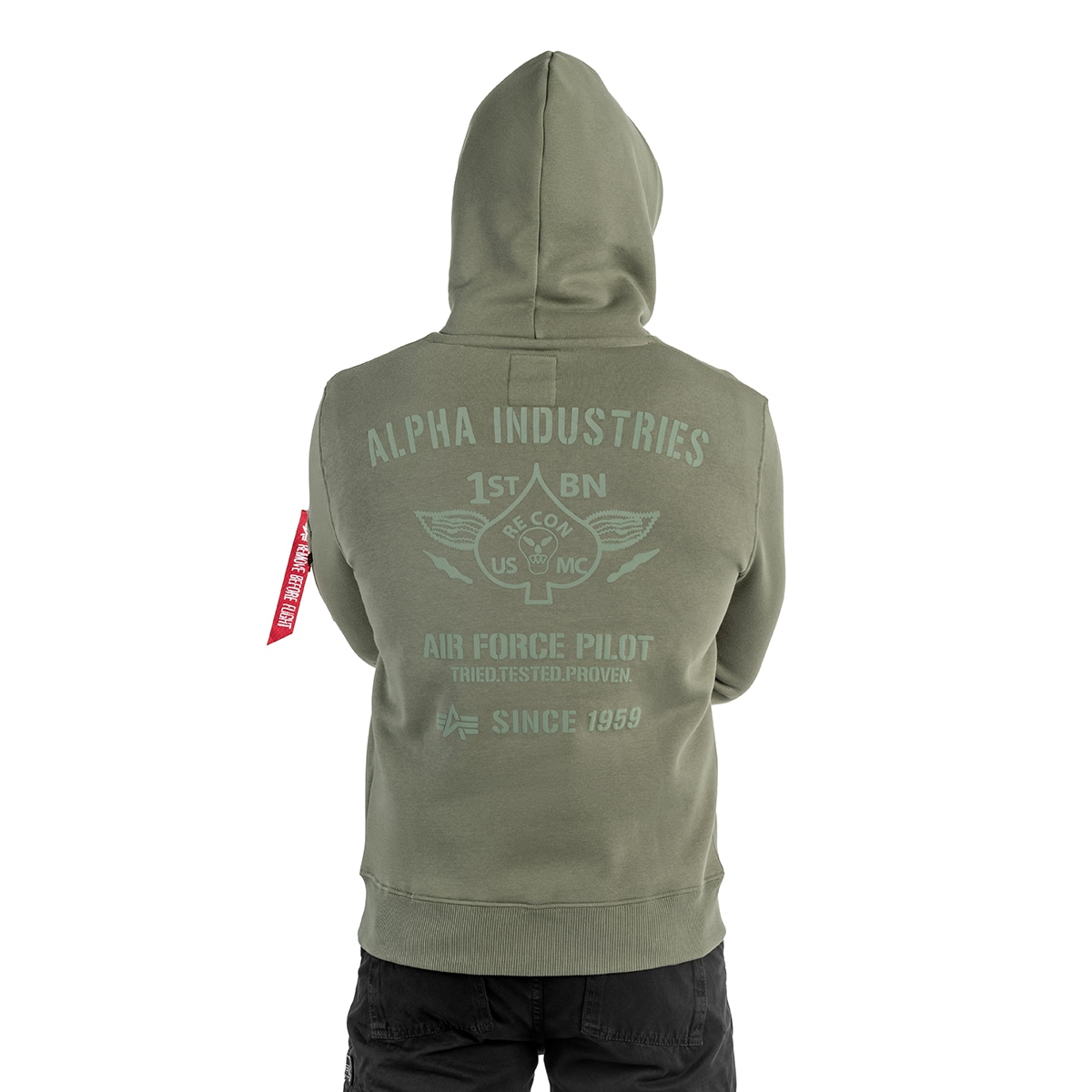 Alpha Industries - Air Force Hoody - Sweatshirt - Dark Olive