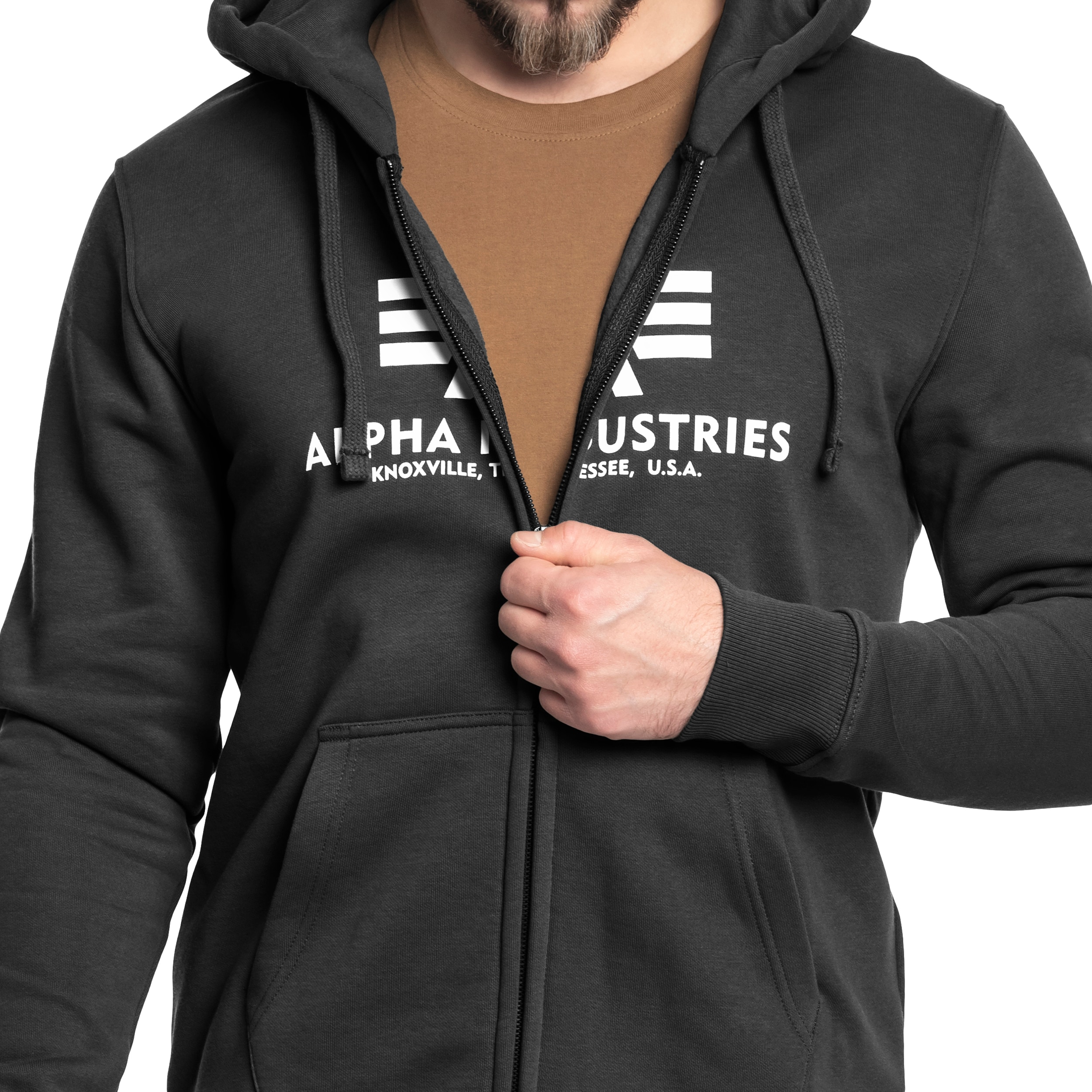 Alpha Industries - Basic Zip Hoody - Sweatshirt - Black