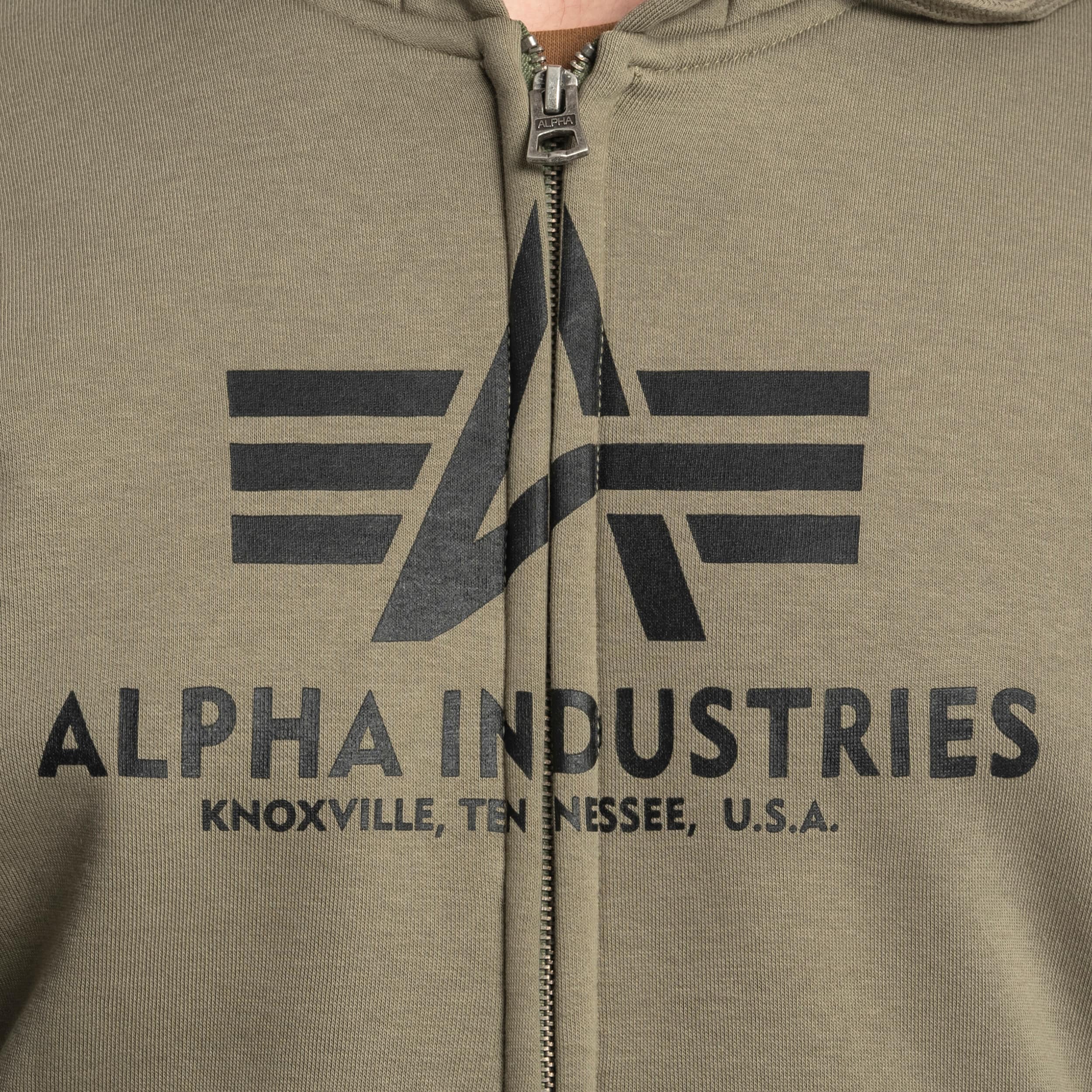 Alpha Industries - Basic Zip Hoody - Sweatshirt - Olive