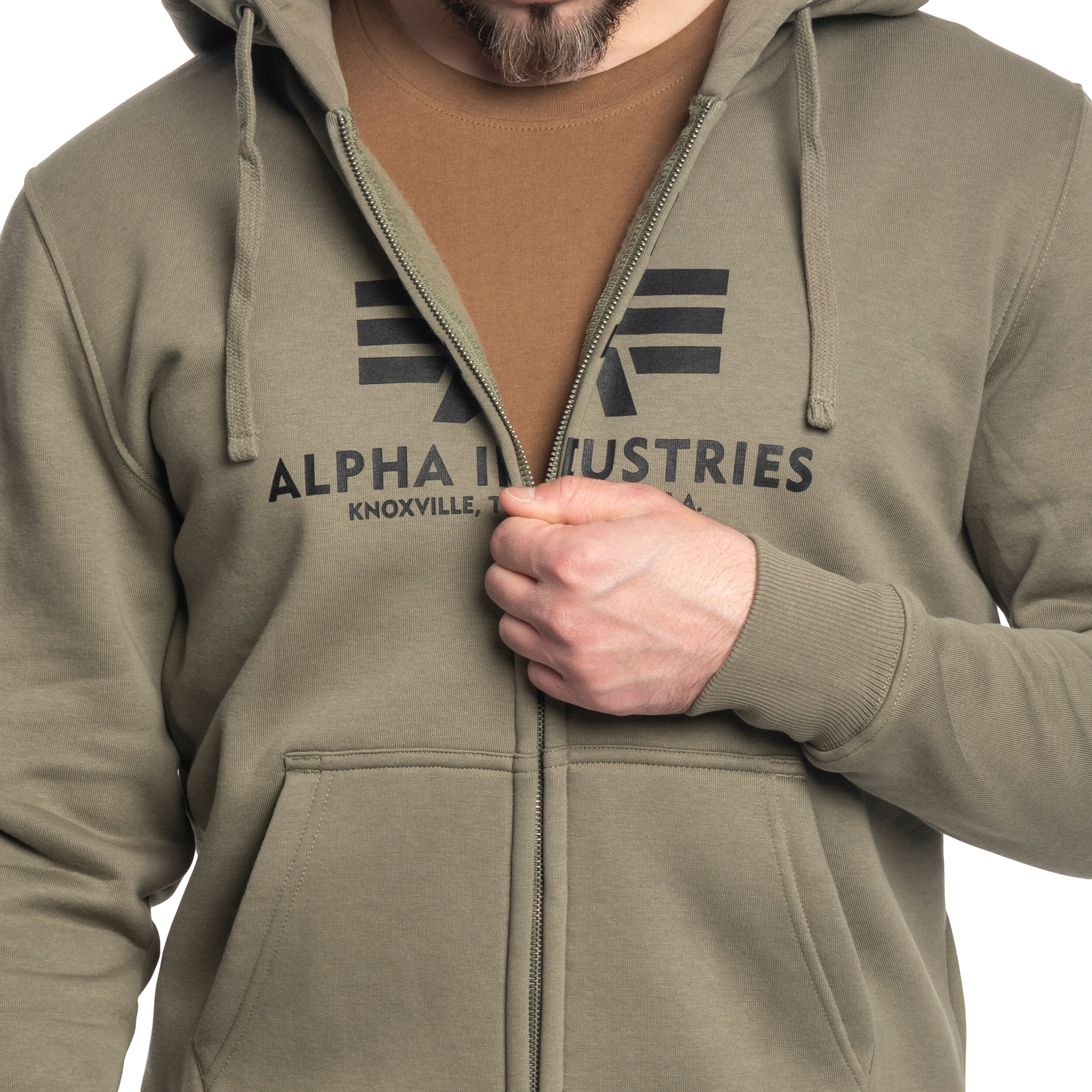 Alpha Industries - Basic Zip Hoody - Sweatshirt - Olive