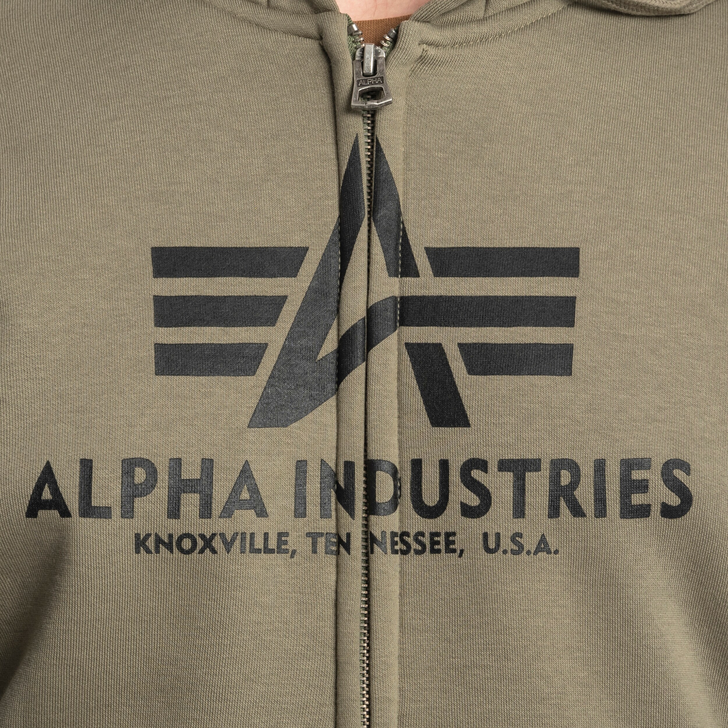 Alpha Industries - Basic Zip Hoody - Sweatshirt - Olive