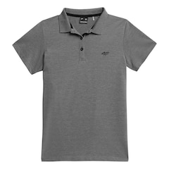 4F - TSD007 Poloshirt für Damen - Grau Melange Mittel