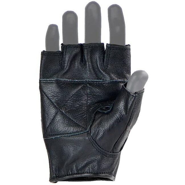 Mil-Tec - Biker Leather Fingerless - Handschuhe - Black