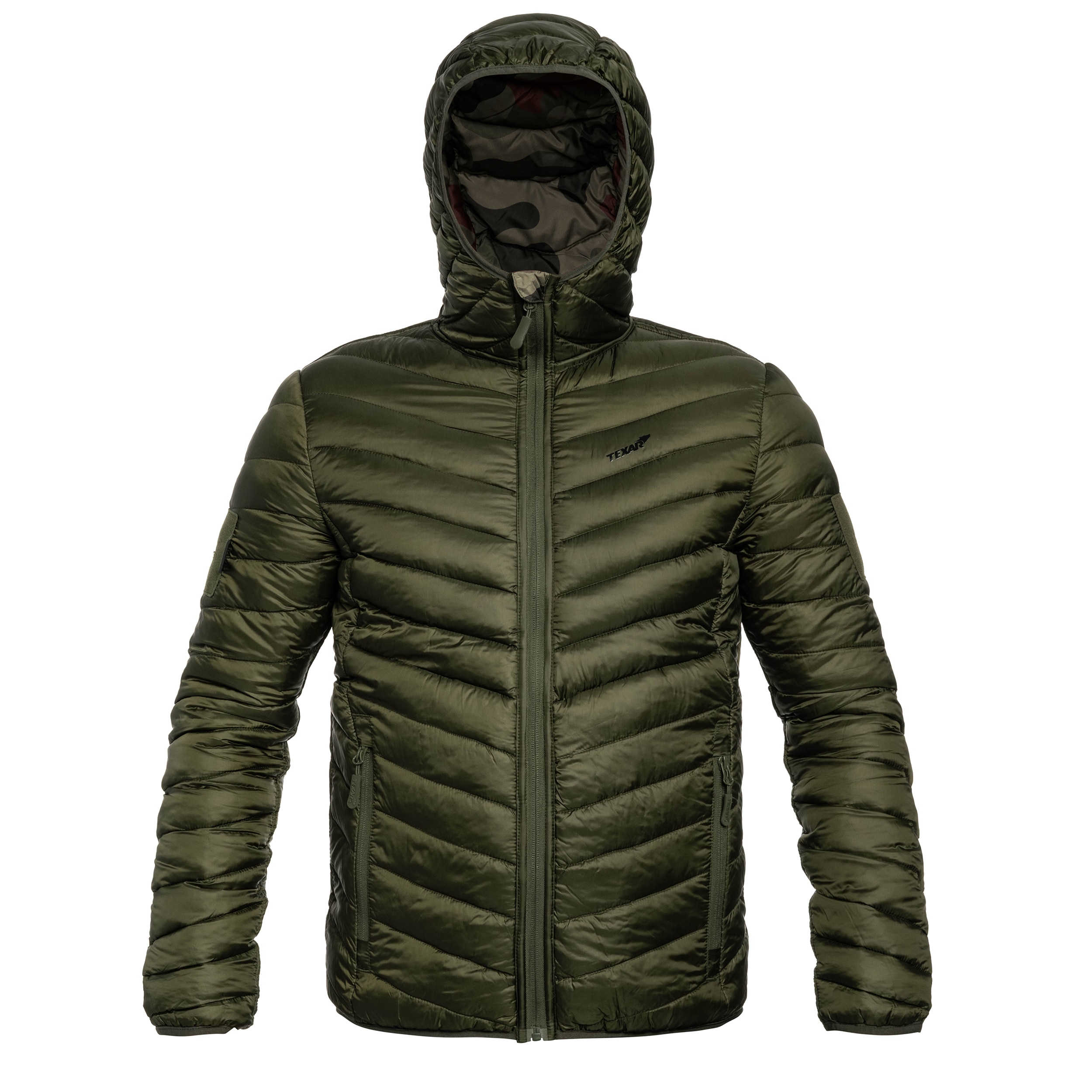 Texar - Reverse - Doppelseitige Daunenjacke - Olive/wz.93 Pantera PL Woodland