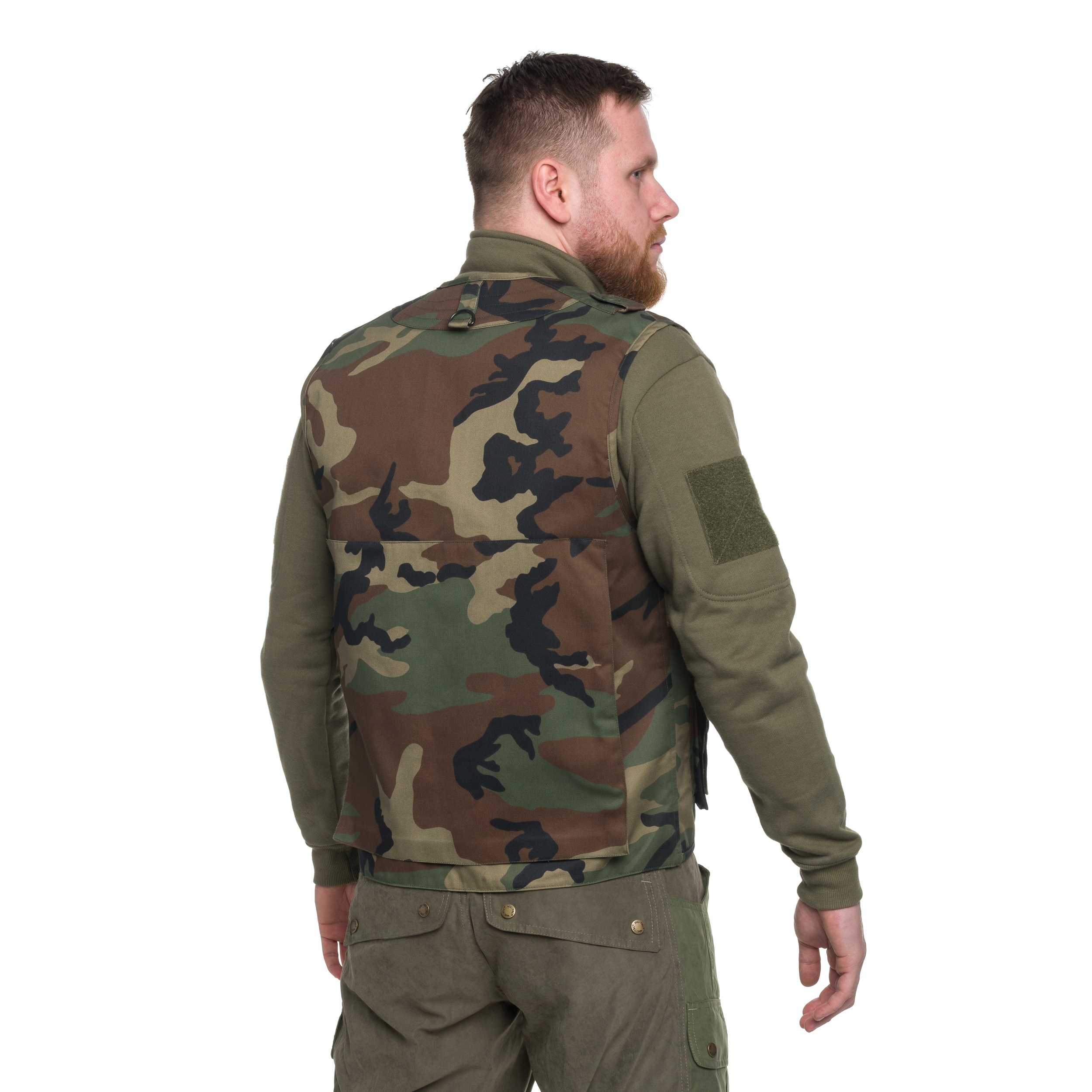 Mil-Tec - ärmelosse Jacke - Woodland