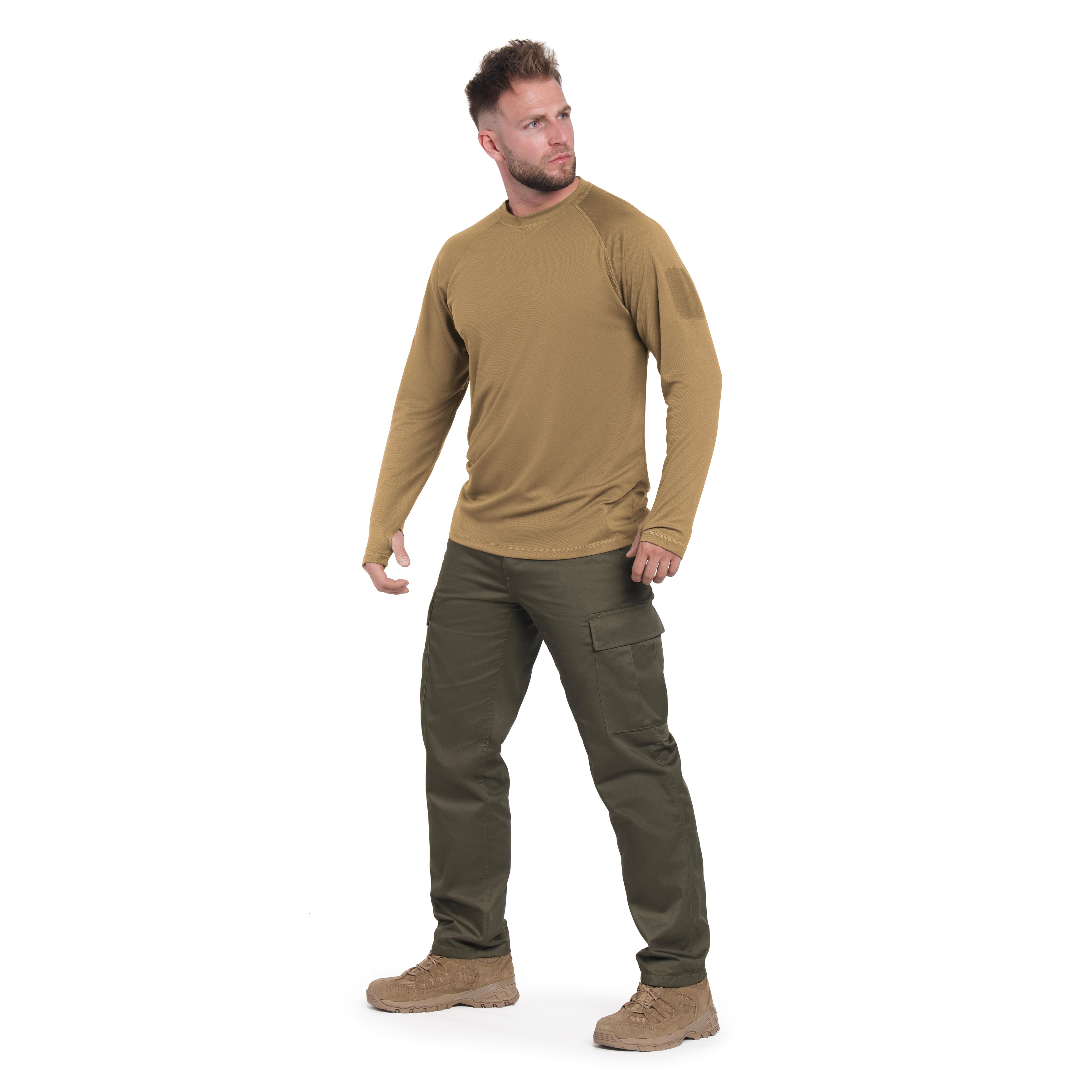 Mil-Tec - Tactical - langärmliges Thermoshirt - Coyote