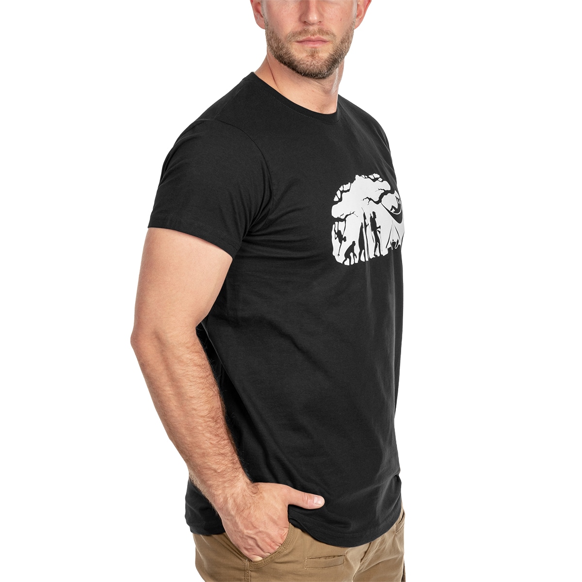 TigerWood - Bushcraft Evolution T-Shirt - Schwarz