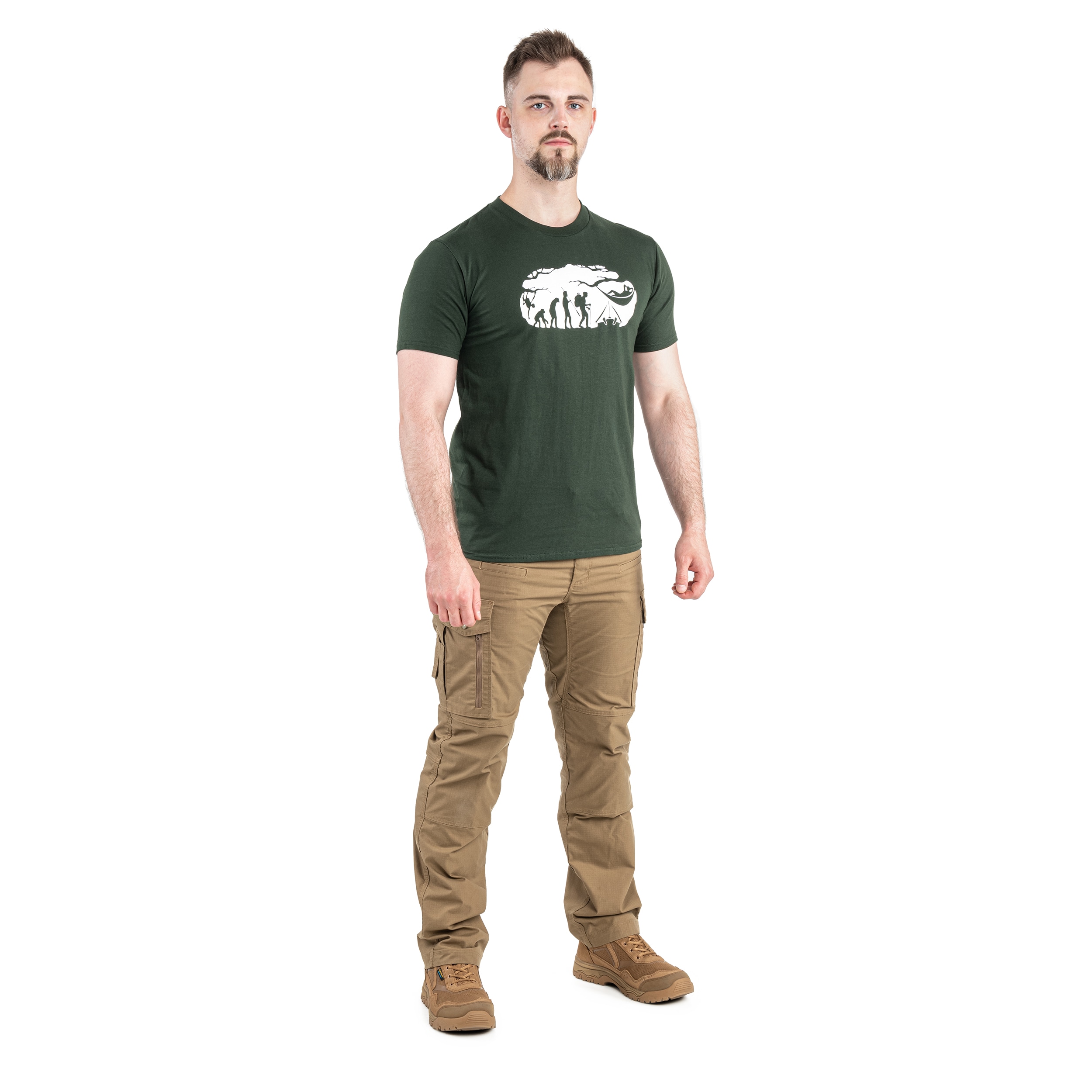 TigerWood - Bushcraft Evolution - T-Shirt - Grün