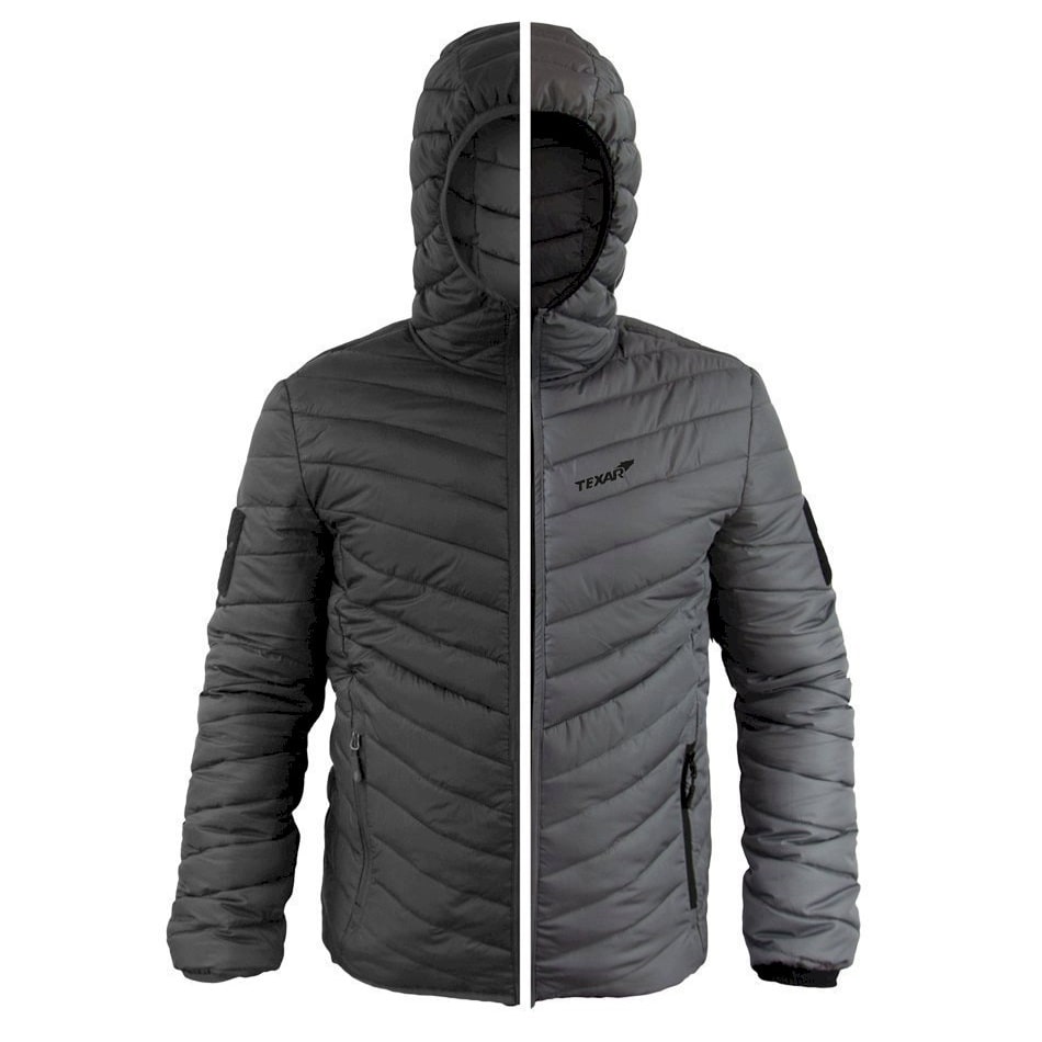 Texar - Reverse - Doppelseitige Daunenjacke - Black/Grey