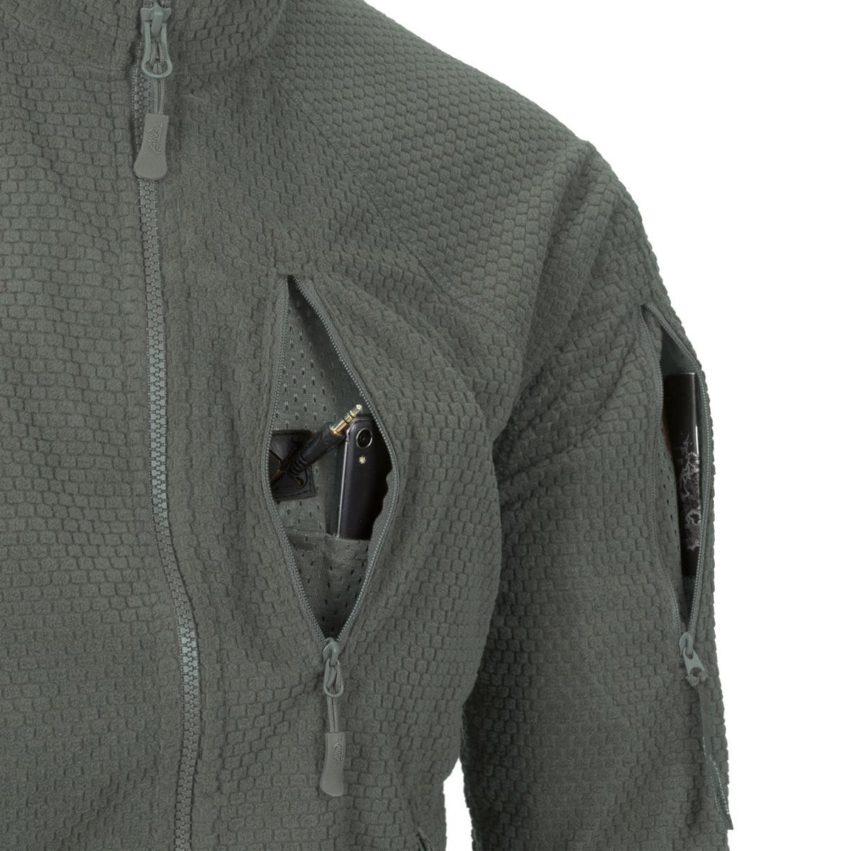 Helikon Alpha Tactical Fleecejacke - Foliage Green