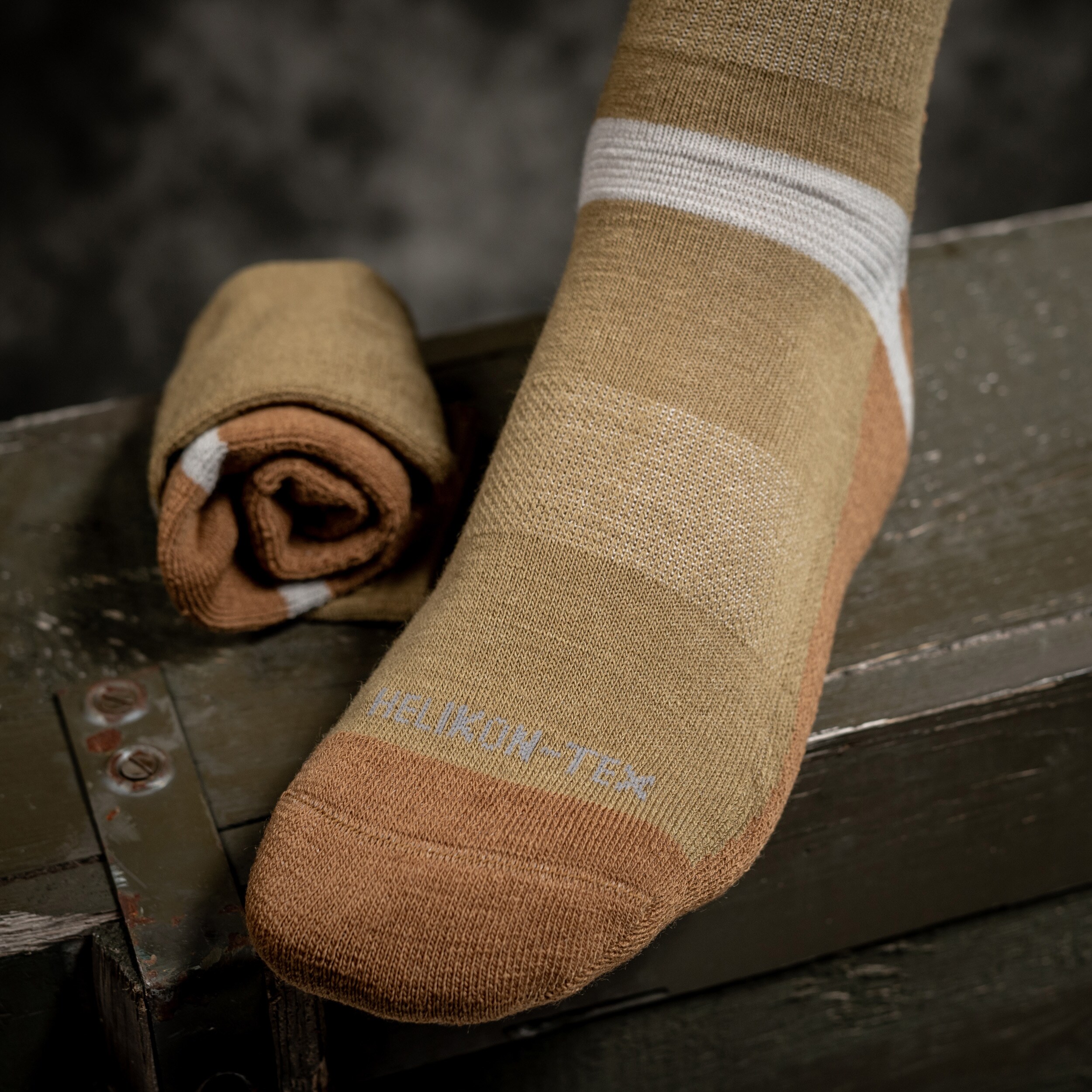 Helikon - Merino - Socken - Olive Green/Coyote