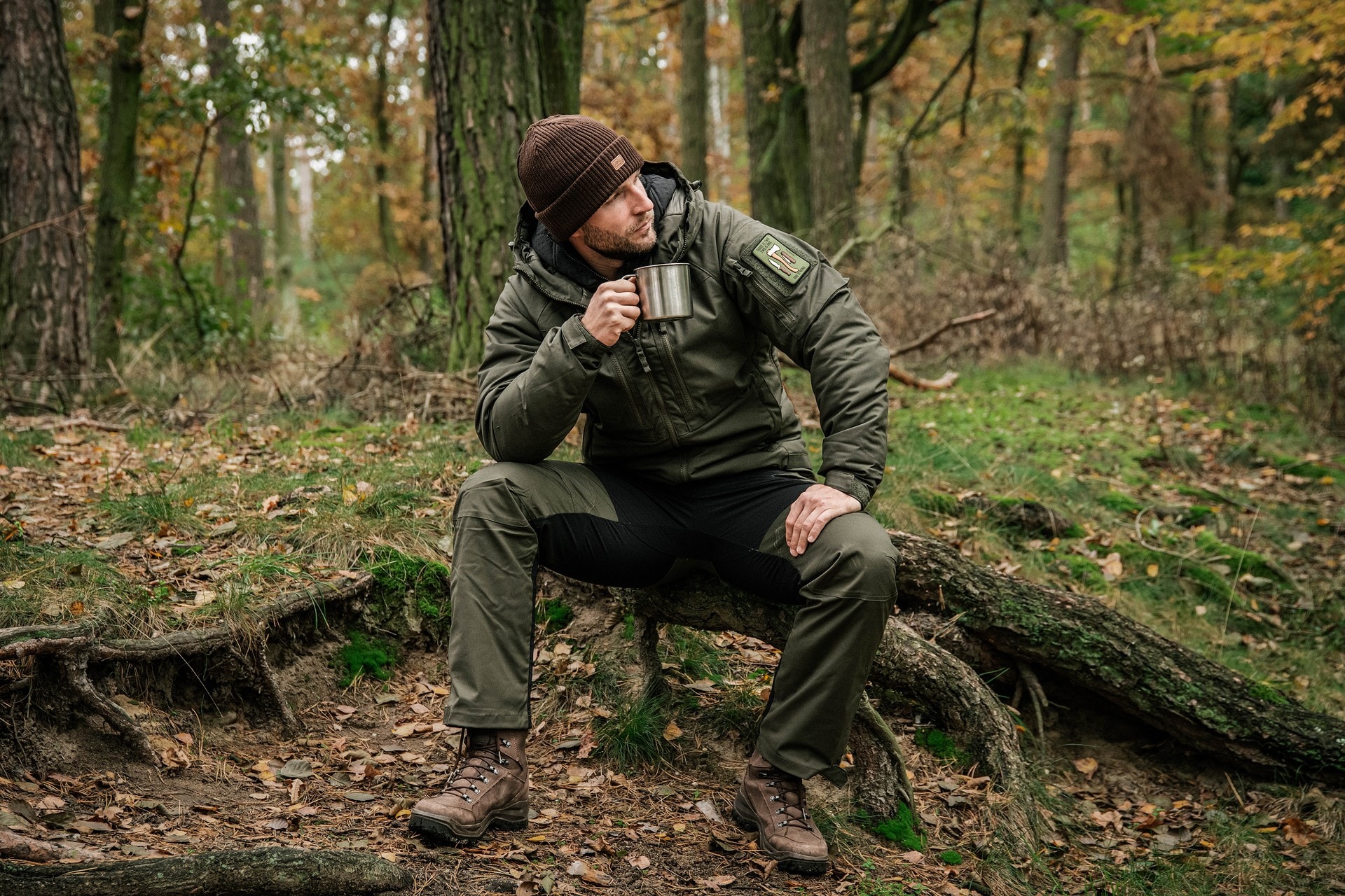 Helikon - Hybrid Outback DuraCanvas - Hose - Taiga Green/Black