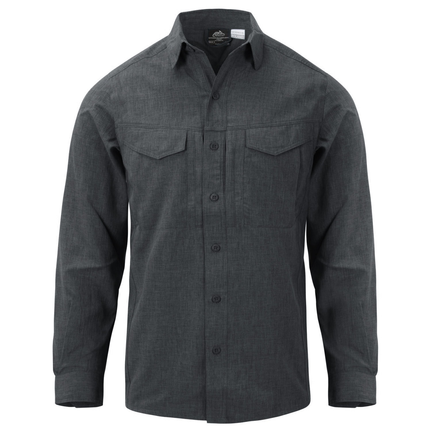 Helikon-Tex - Defender Mk2 Gentleman Hemd - Black/Grey Melange