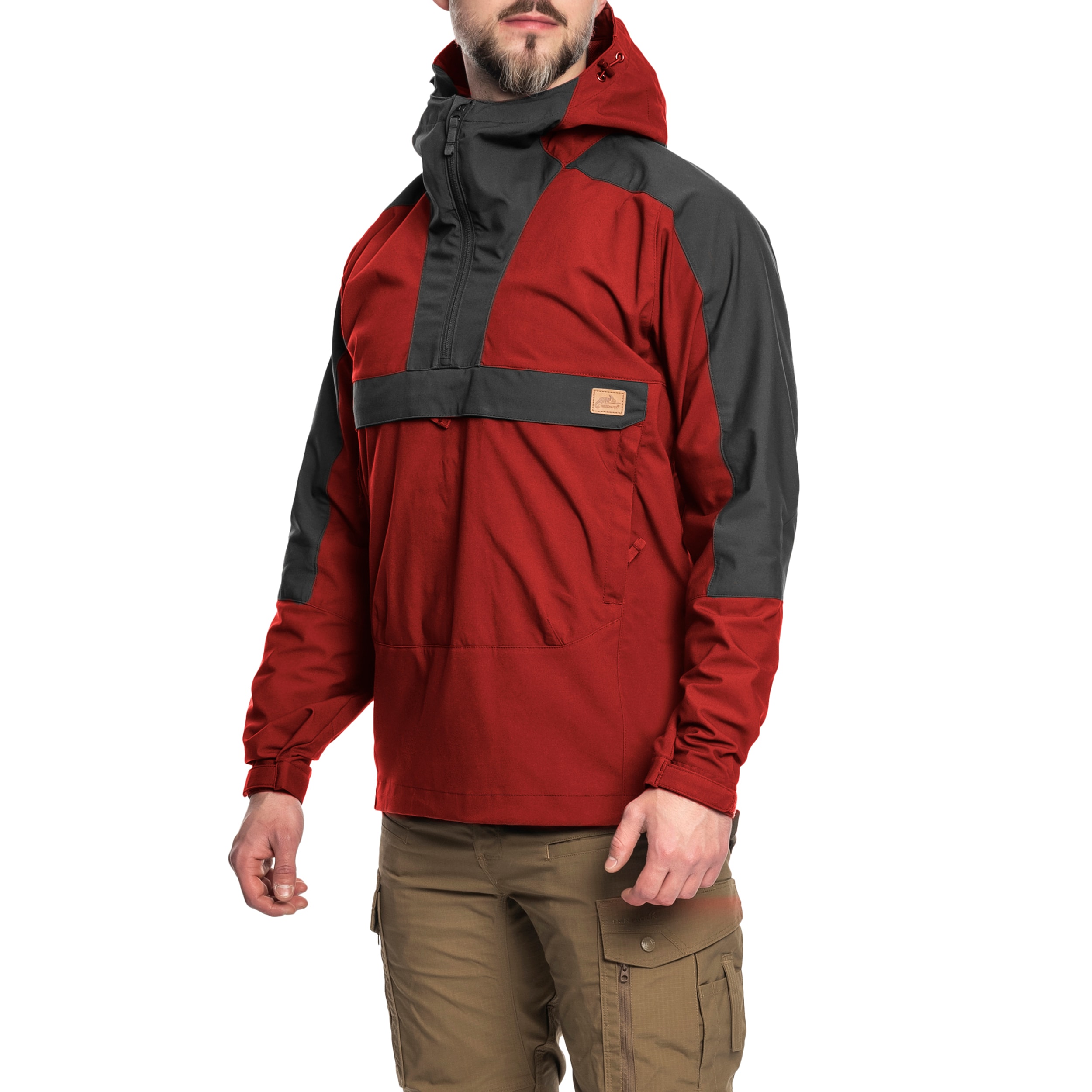 Helikon-Tex Woodsman Anorak - Schlupfjacke - Crimson Sky/Ash Grey