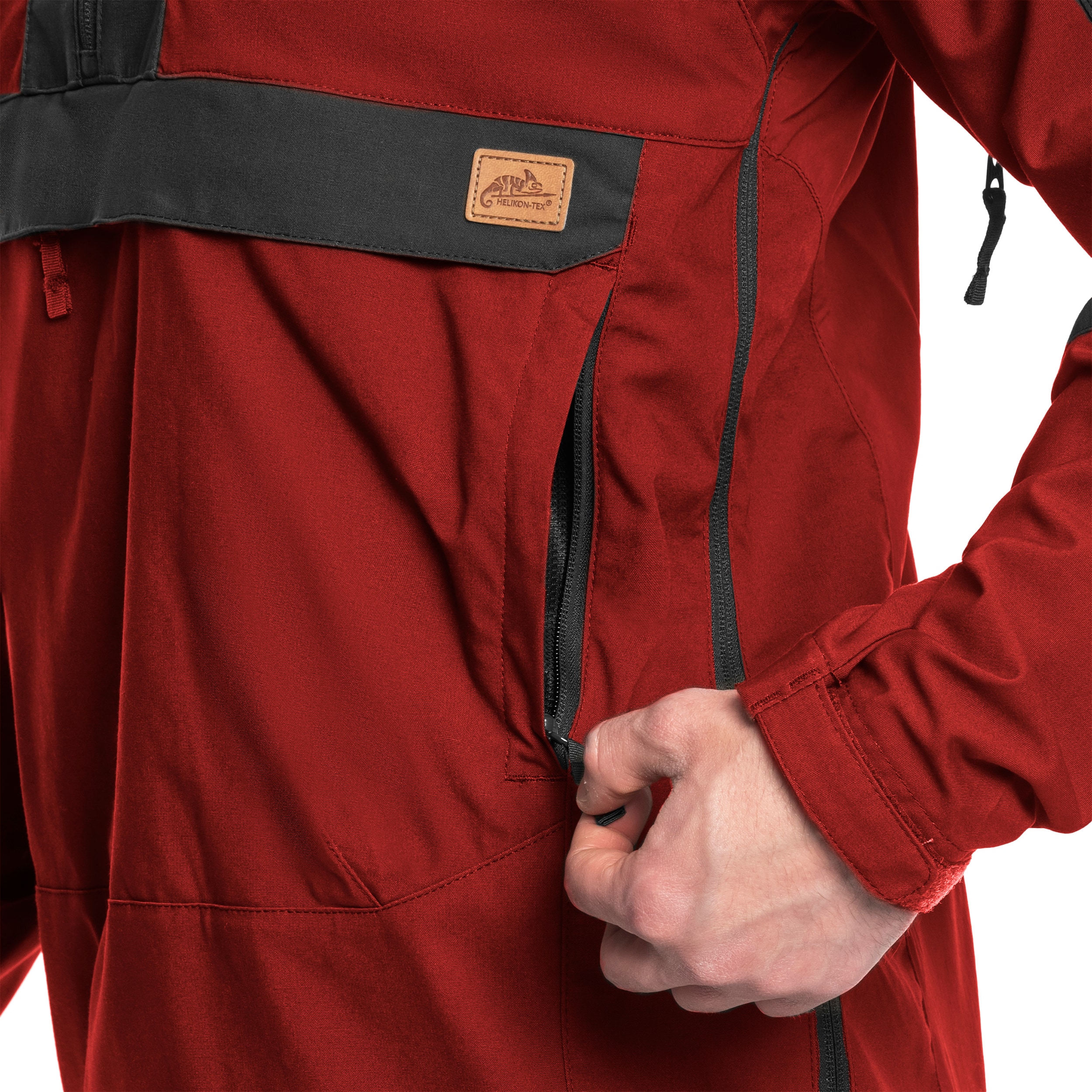 Helikon Woodsman Anorak - Schlupfjacke - Crimson Sky/Ash Grey