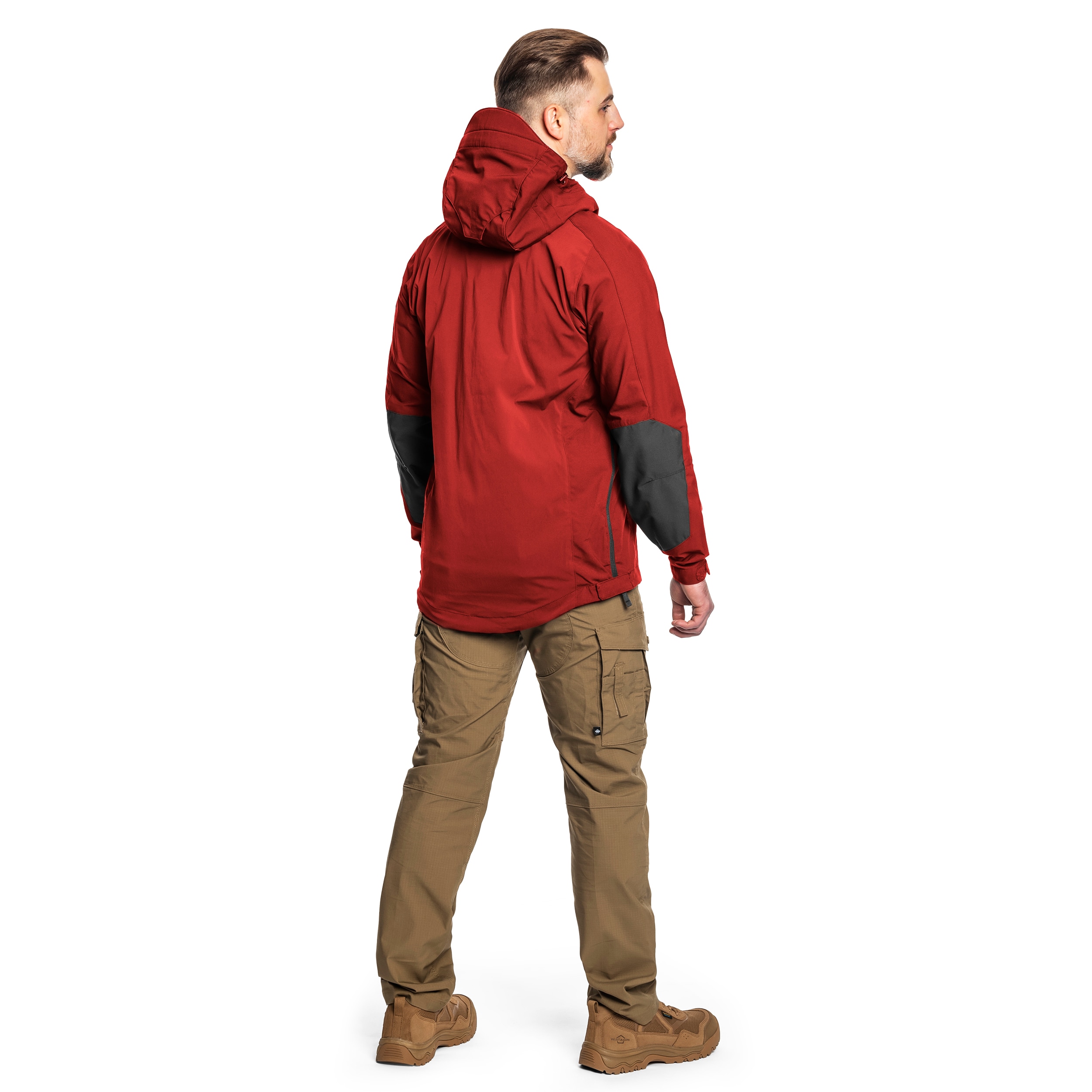 Helikon Woodsman Anorak - Schlupfjacke - Crimson Sky/Ash Grey