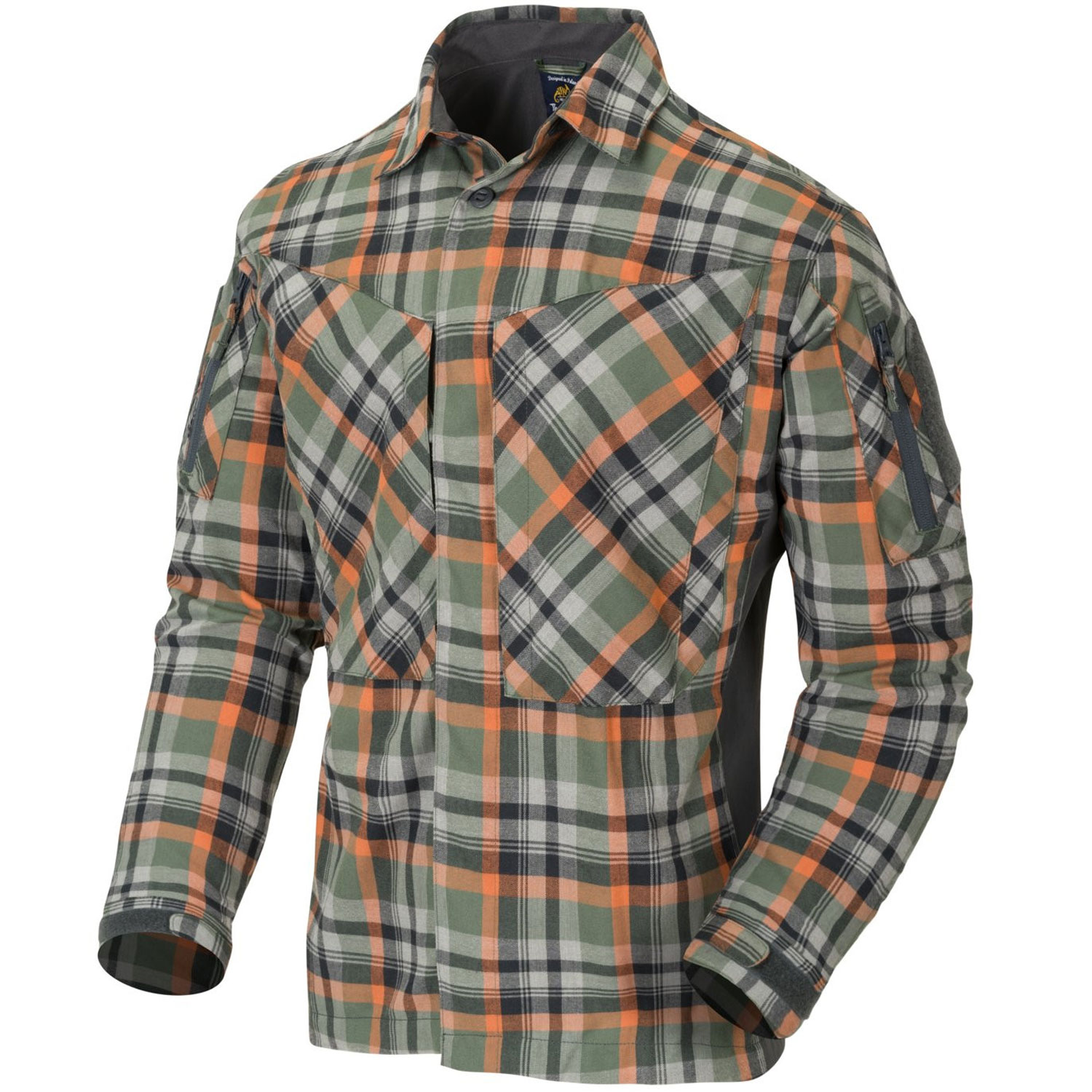 Helikon MBDU Flannel - Hemd Timber Olive Plaid