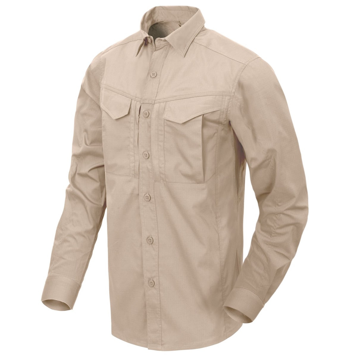 Helikon - Defender Mk2 PolyCotton Ripstop Long Sleeve - Hemd - Khaki