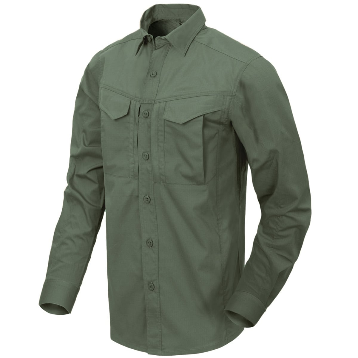 Helikon - Langarmhemd Defender Mk2 PolyCotton Ripstop - Olive Green