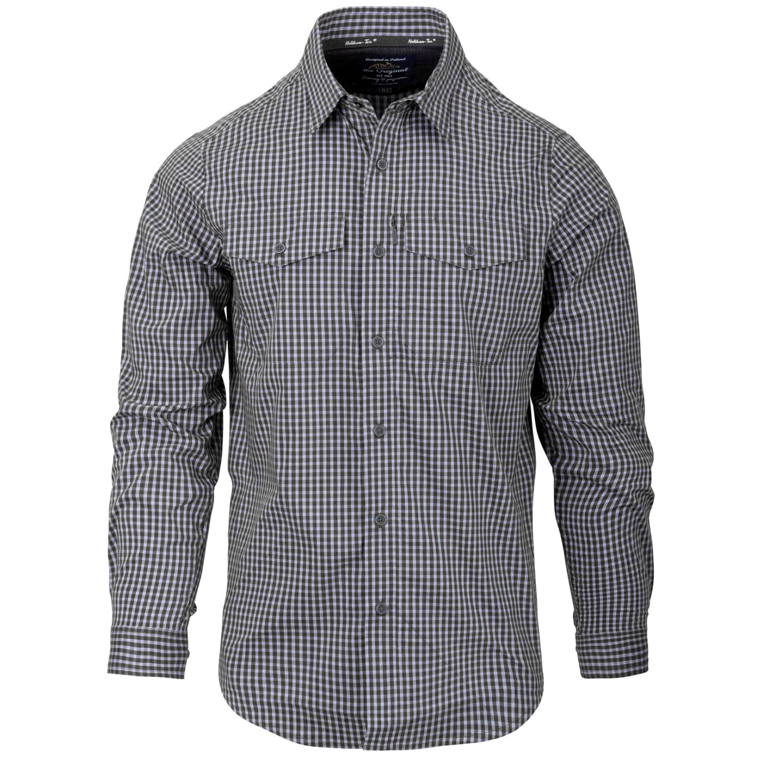 Helikon - Covert Concealed Carry - Hemd - Phantom Grey Checkered