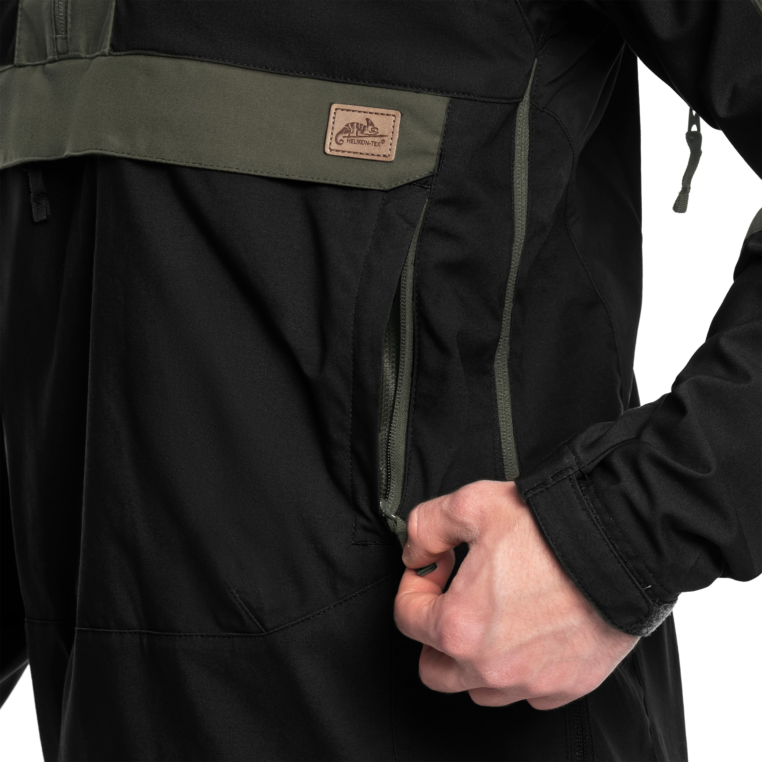 Helikon-Tex - Woodsman Anorak - Jacke - Black/Taiga Green