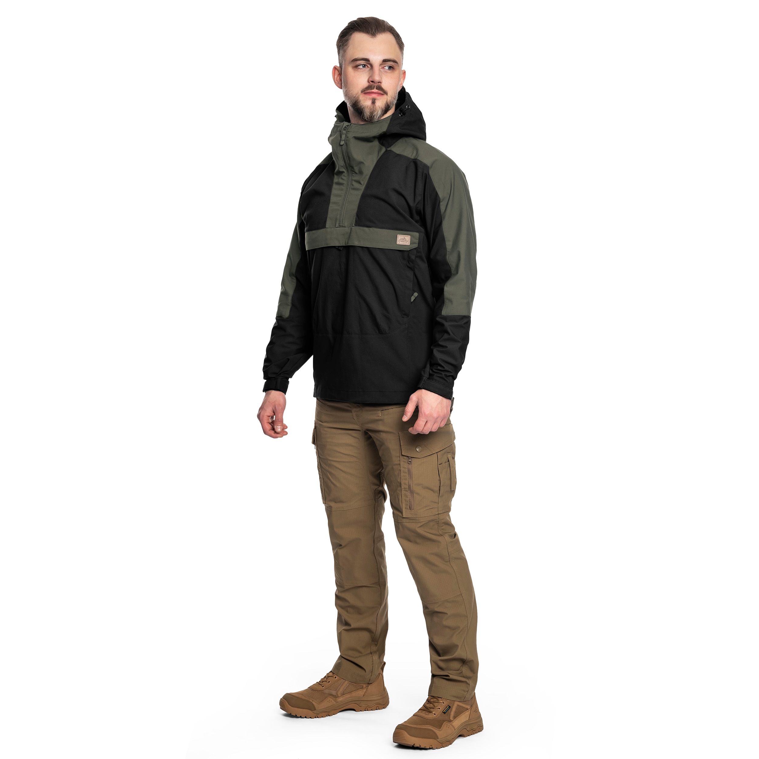 Helikon - Woodsman Anorak - Jacke - Black/Taiga Green