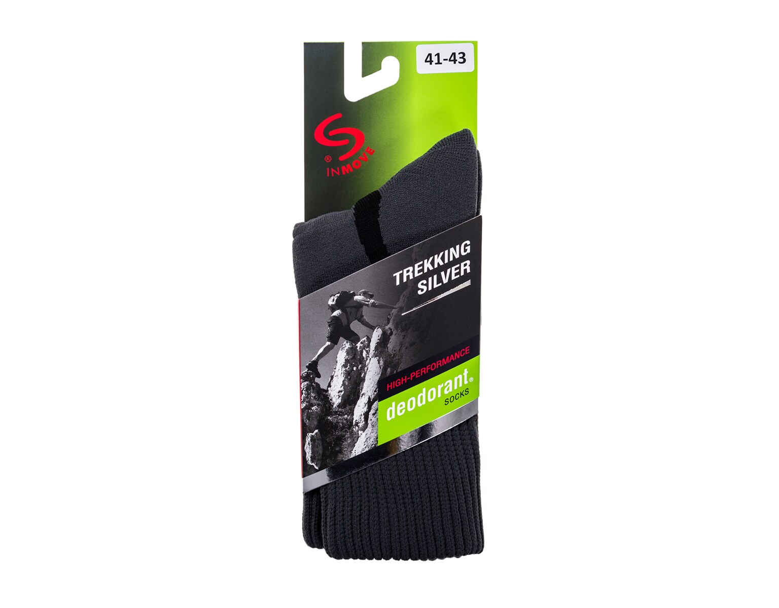 Motive - Trekking Deodorant Silverwool - Socken - Black