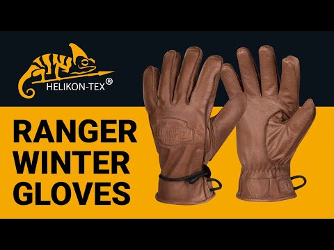 Helikon - Ranger Winter- Winter-Arbeitshandschuhe aus Leder - U.S. Brown