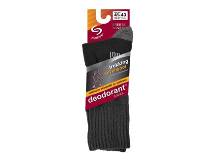 Motive - Trekking Deodorant Silverwool - Socken - Grey