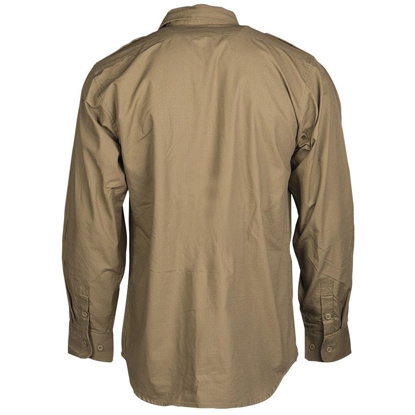 Mil-Tec Ripstop - Taktisches Hemd Long Sleeve - Coyote