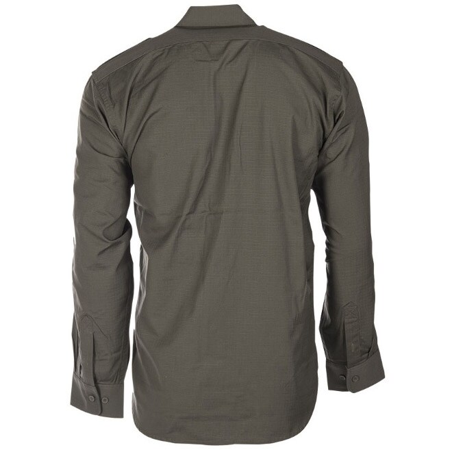 Mil-Tec Ripstop - Taktisches Hemd Long Sleeve - Olive 