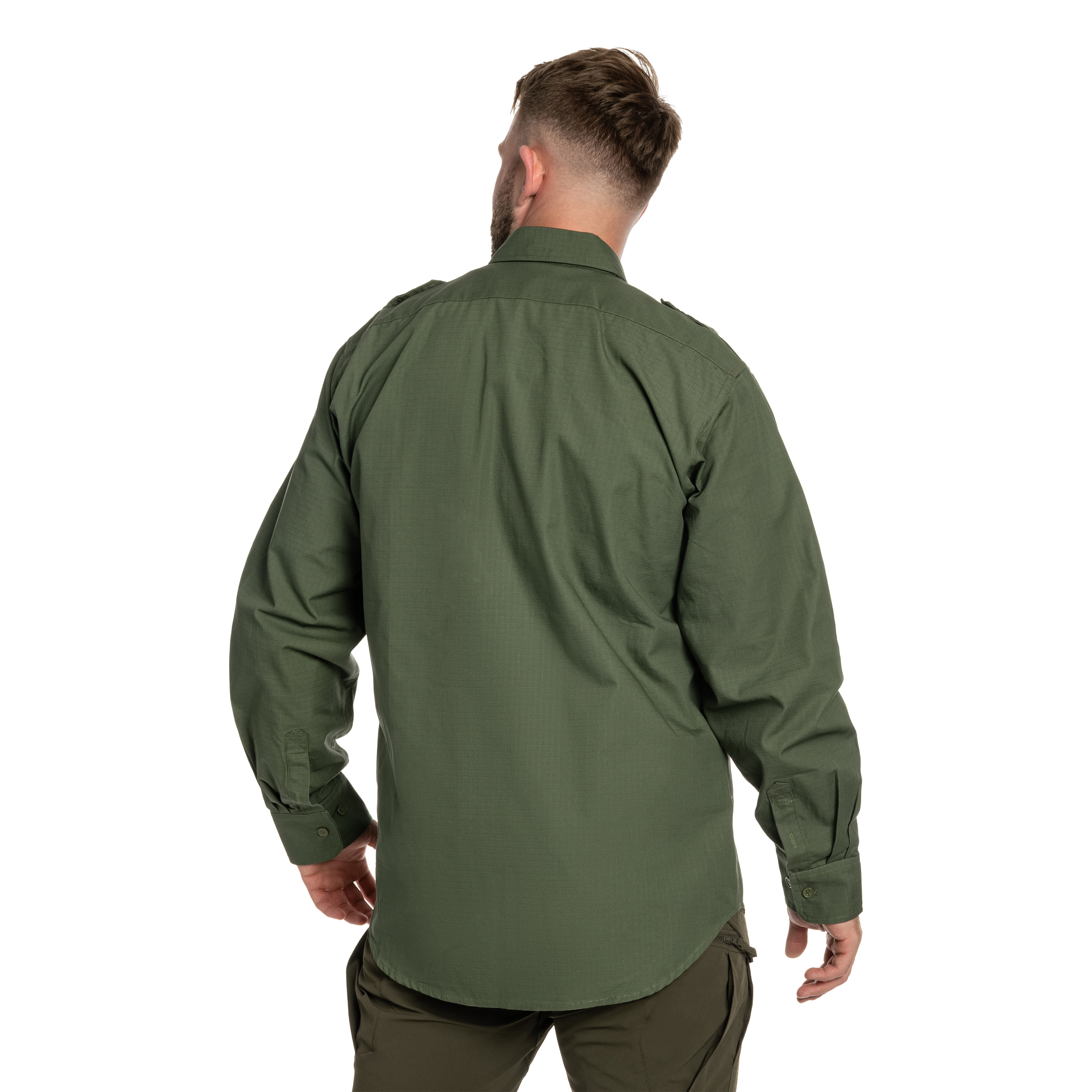 Mil-Tec Ripstop - Taktisches Hemd Long Sleeve - Olive