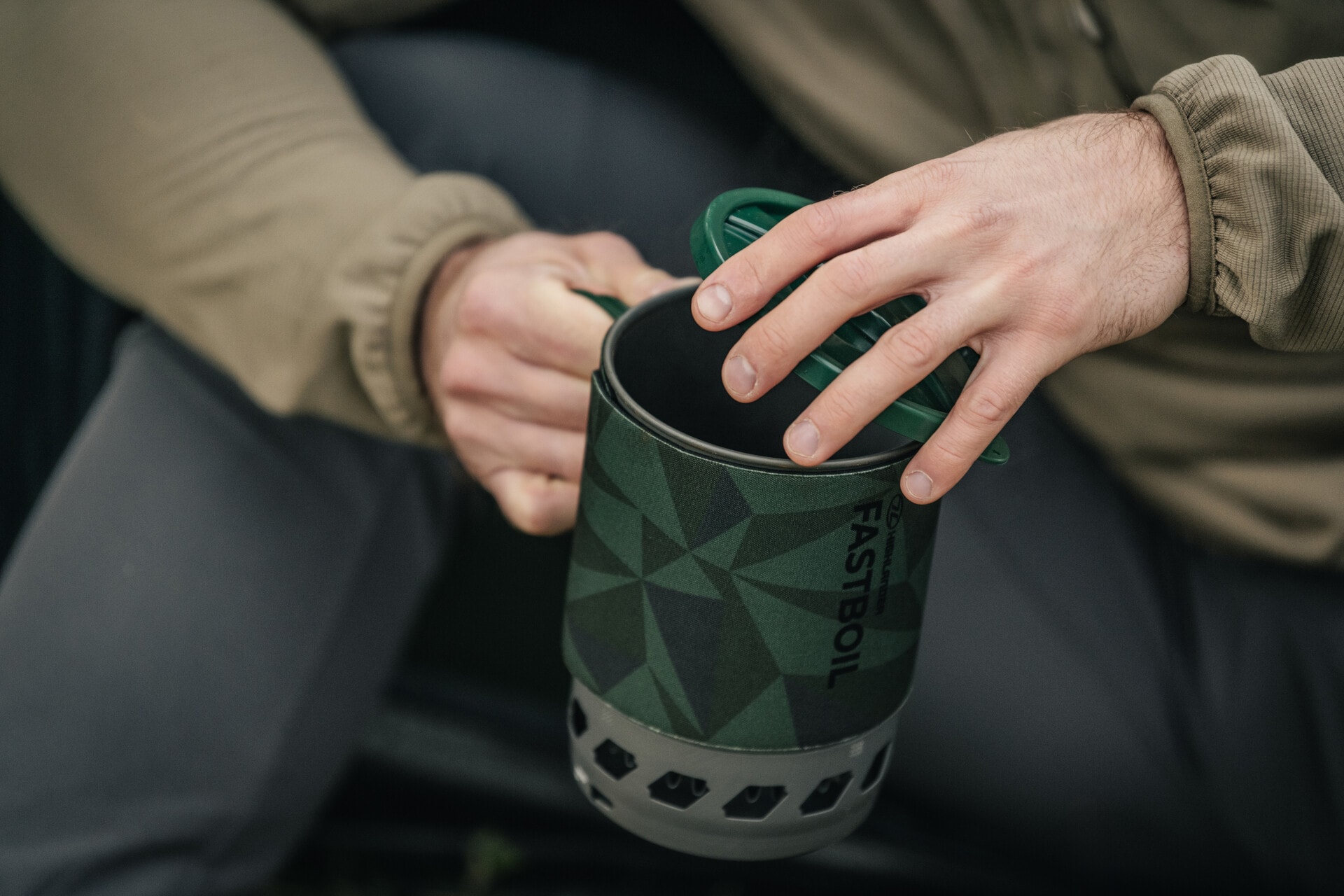 Highlander - Fastboil MK3 Campingkocher mit Topf - Olive