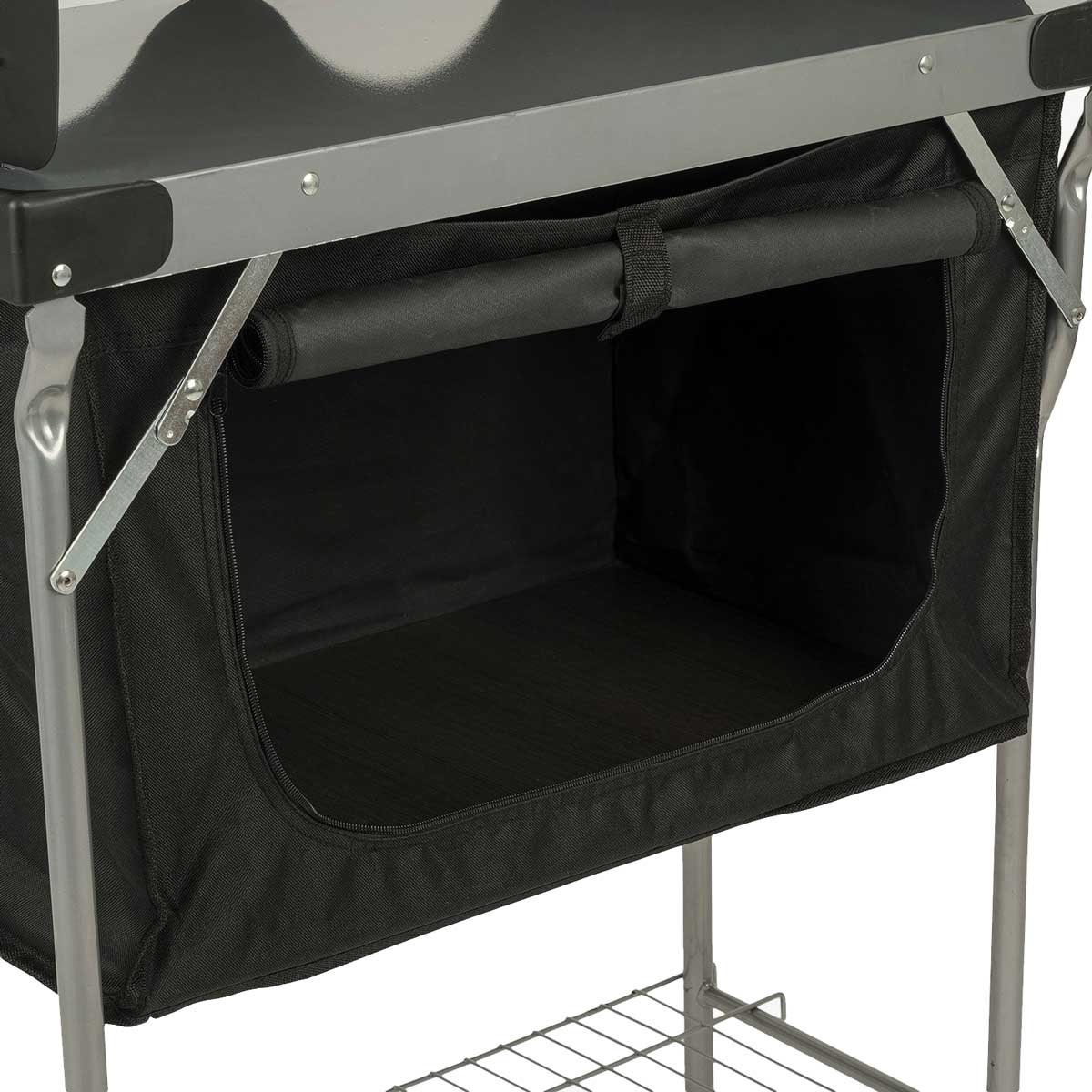 Highlander - Outdoor - Faltbarer Campingschrank unter dem Kocher 