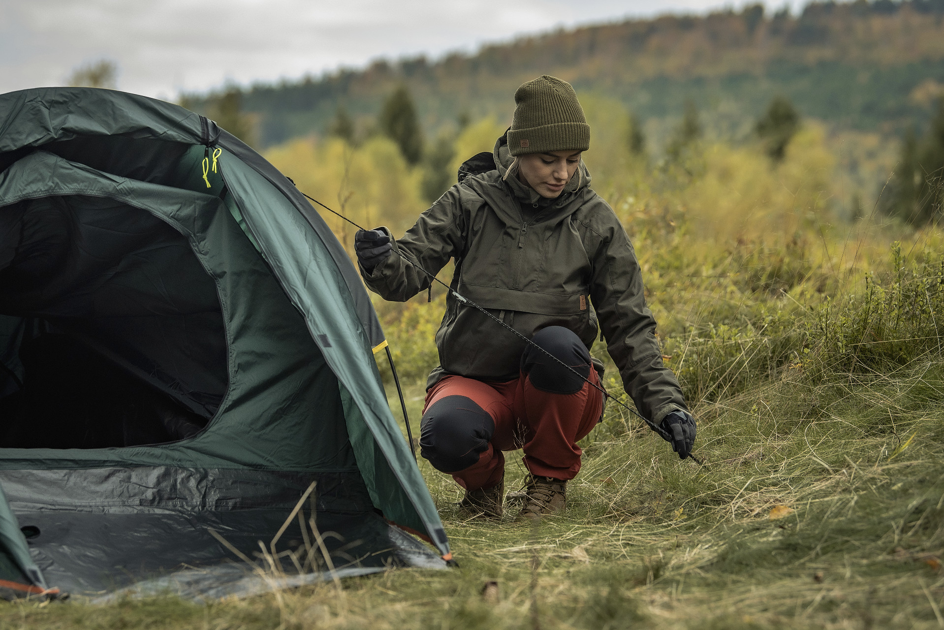 Highlander - Outdoor Blackthorn - 2-Personen-Zelt - Hunter Green