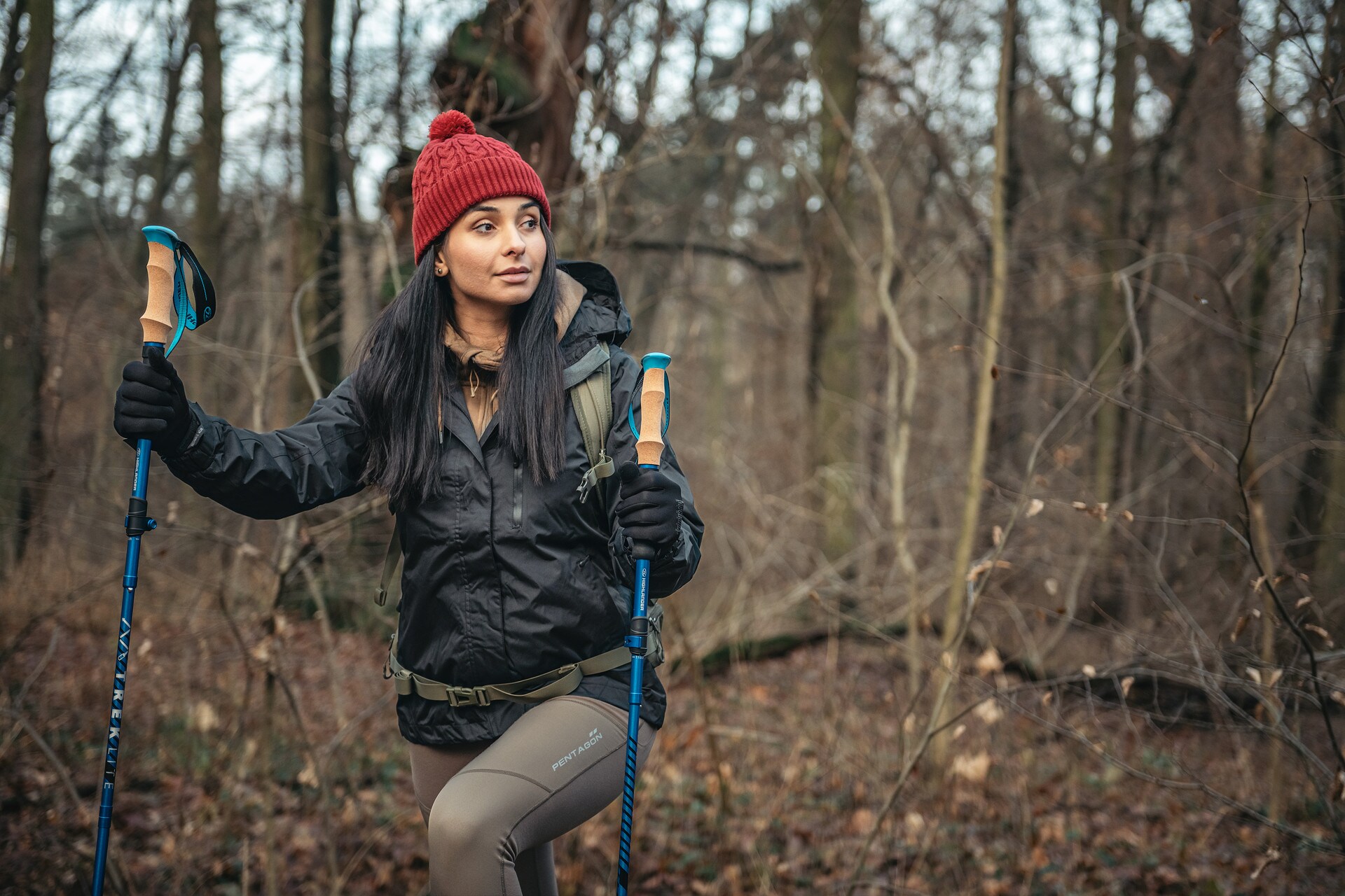 Highlander - Outdoor Trek Lite - Trekkingstock - Blue