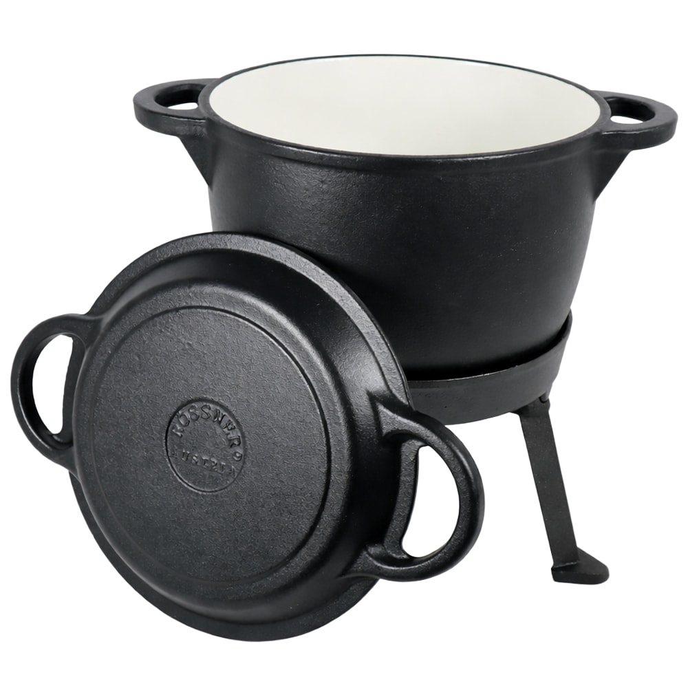 Rossner - Emaillierter Gusseisenkessel 8 l - 3in1