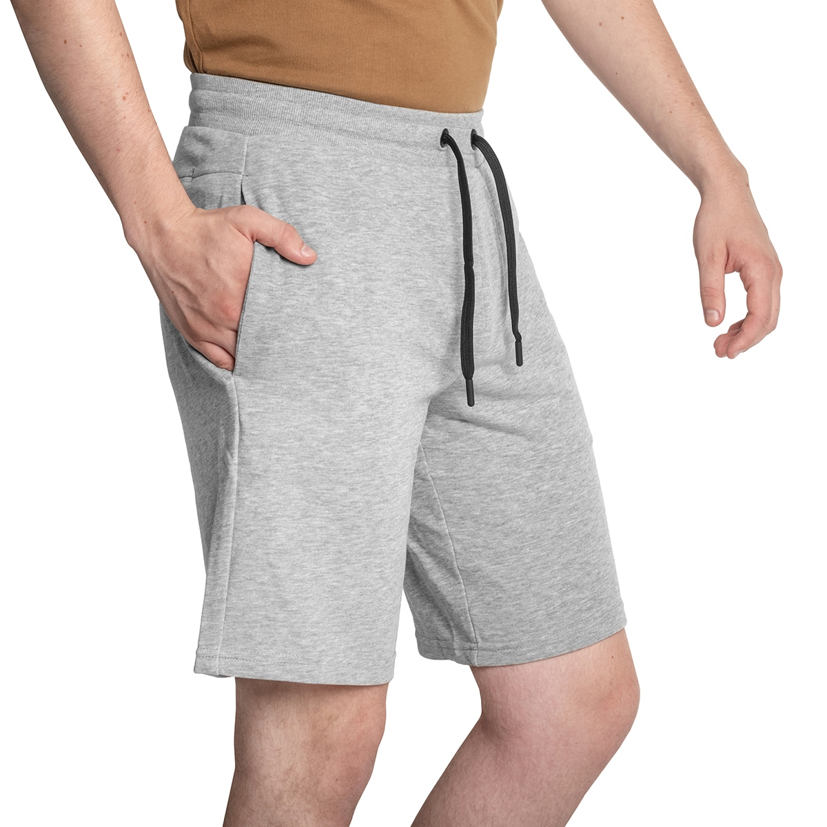 4F - TSHOM156 - Shorts - Cooles Hellgrau Melange
